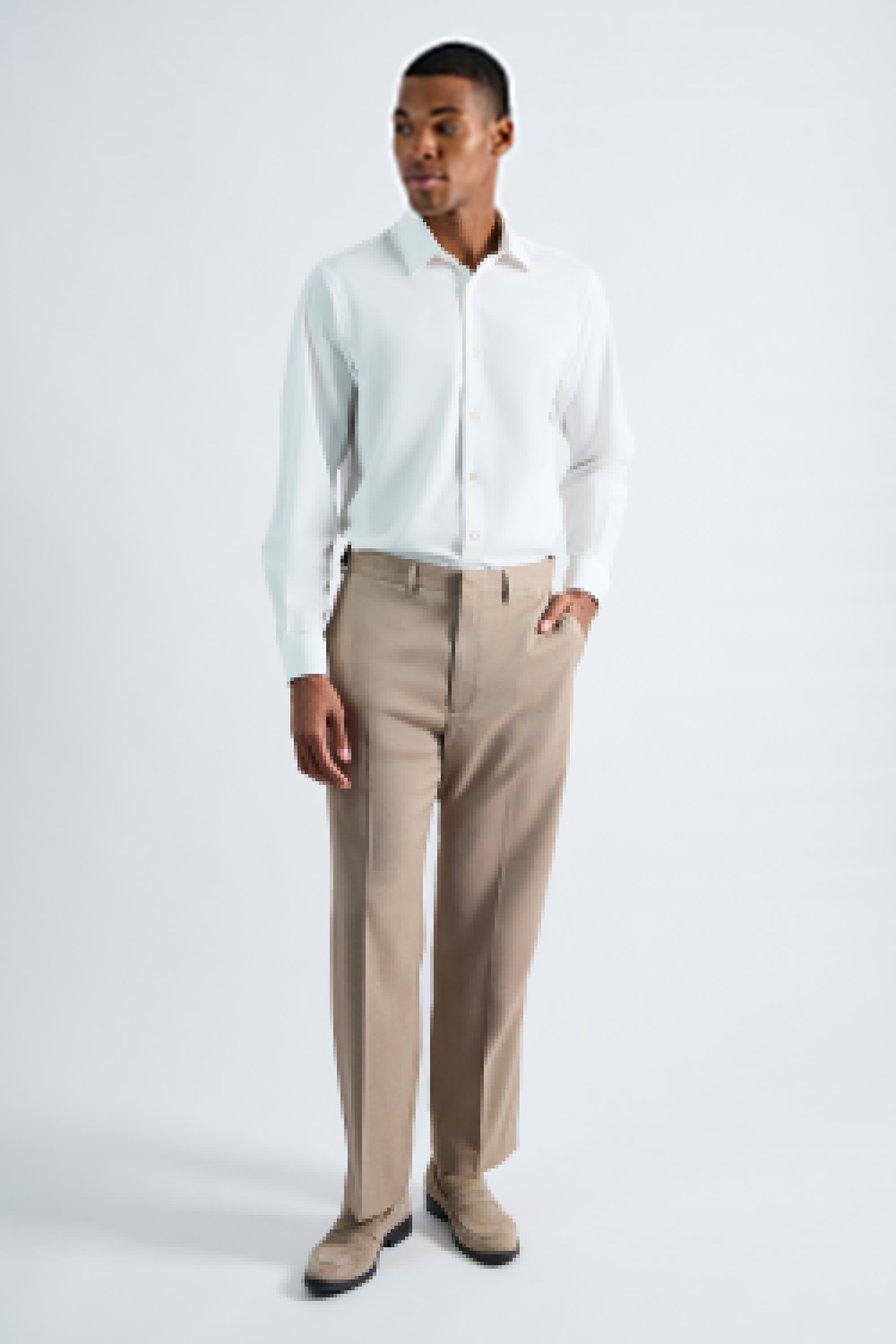 Premium Comfort Tonal Plaid Dress Pant, , hi-res