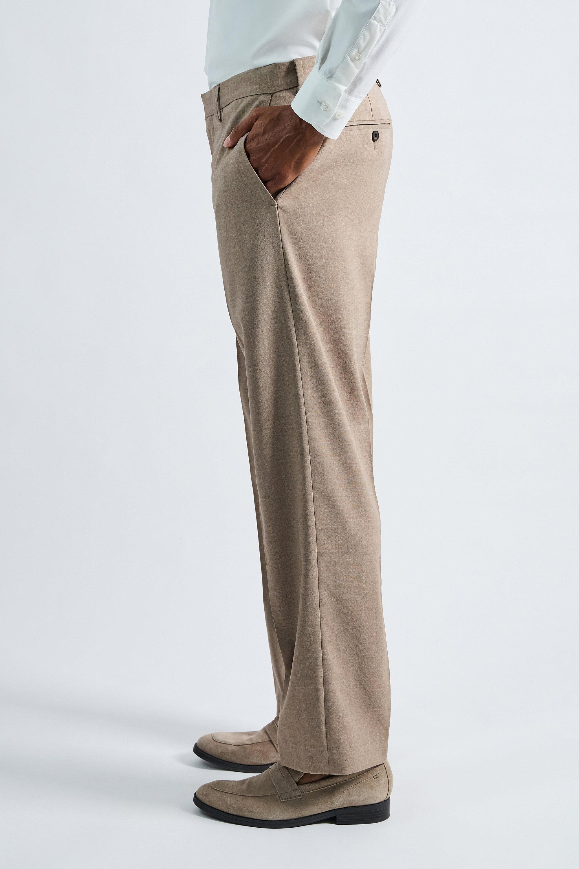 Premium Comfort Tonal Plaid Dress Pant, , hi-res