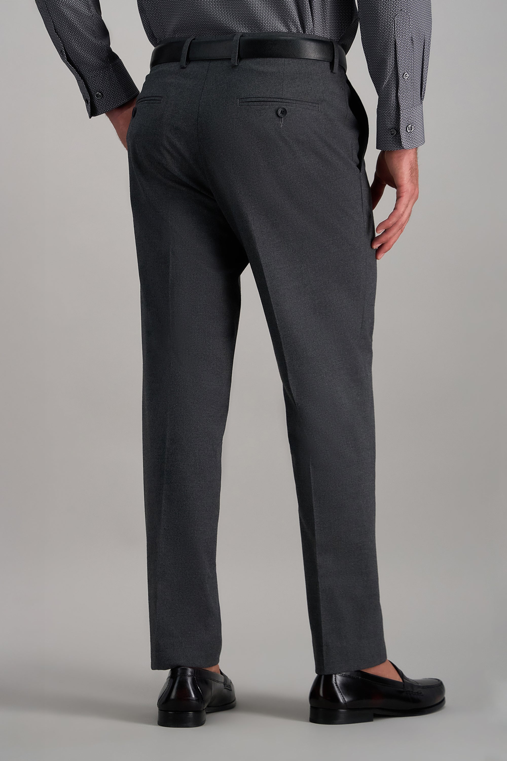 J.M. Haggar Flannel Dress Pant, , hi-res#color_dark grey