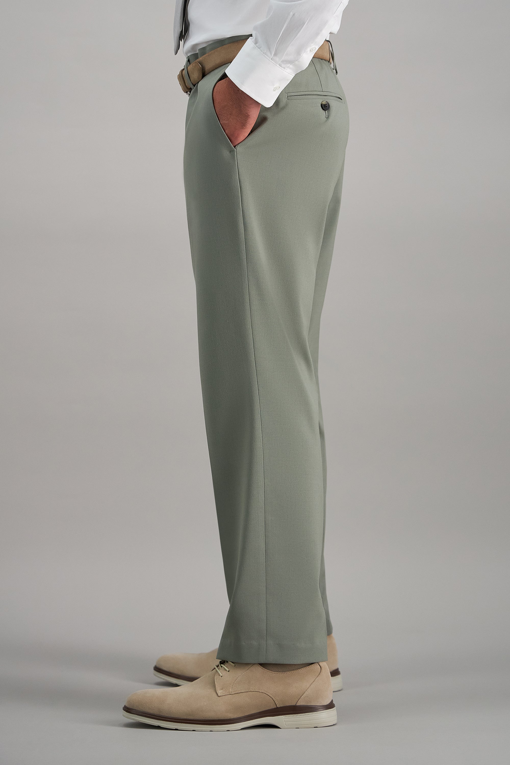 J.M. Haggar™ Premium Stretch Plaid Weave Dress Pant - Haggar.com