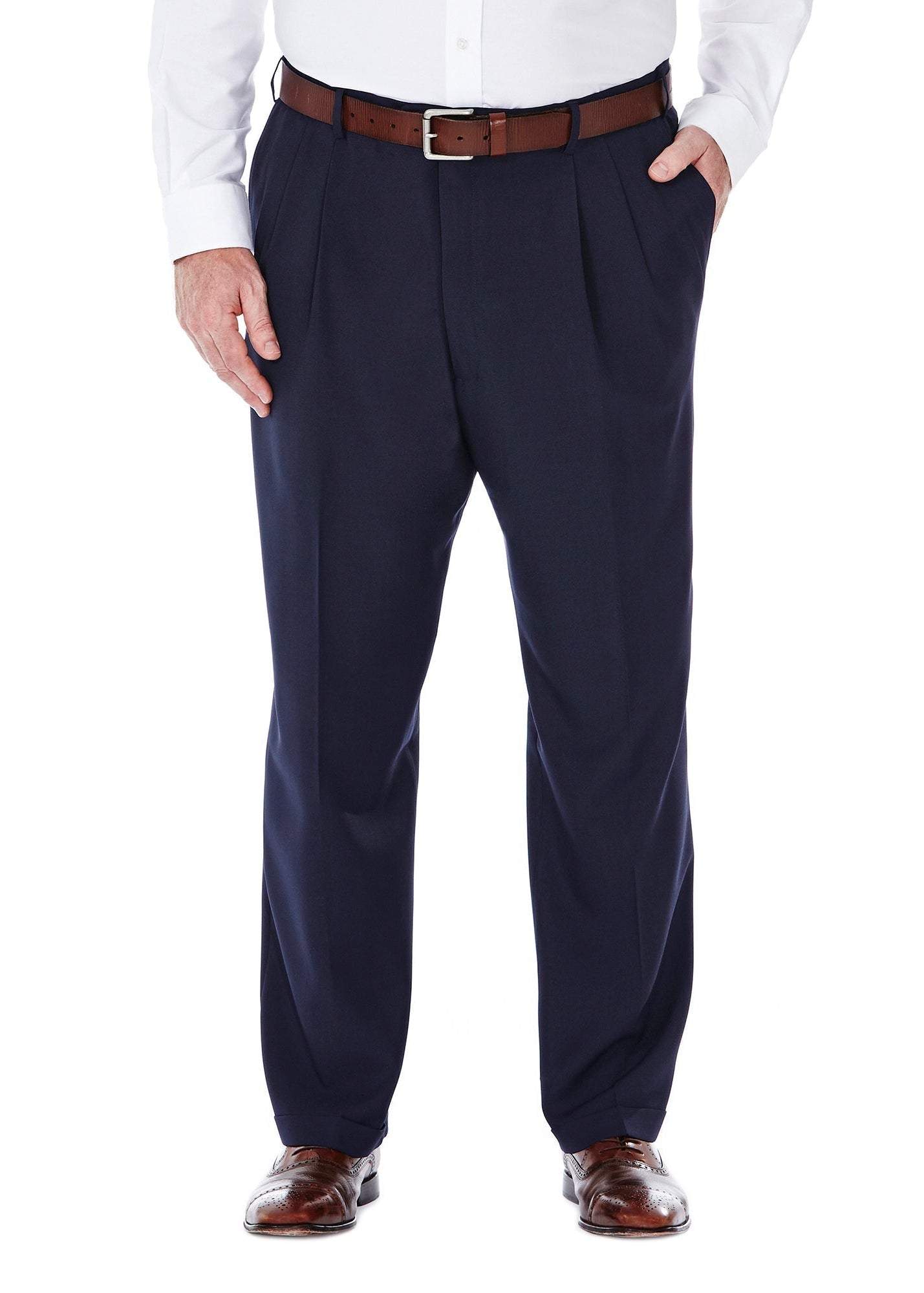 Big & Tall E-CLO™ Stria Dress Pant, , hi-res#color_blue