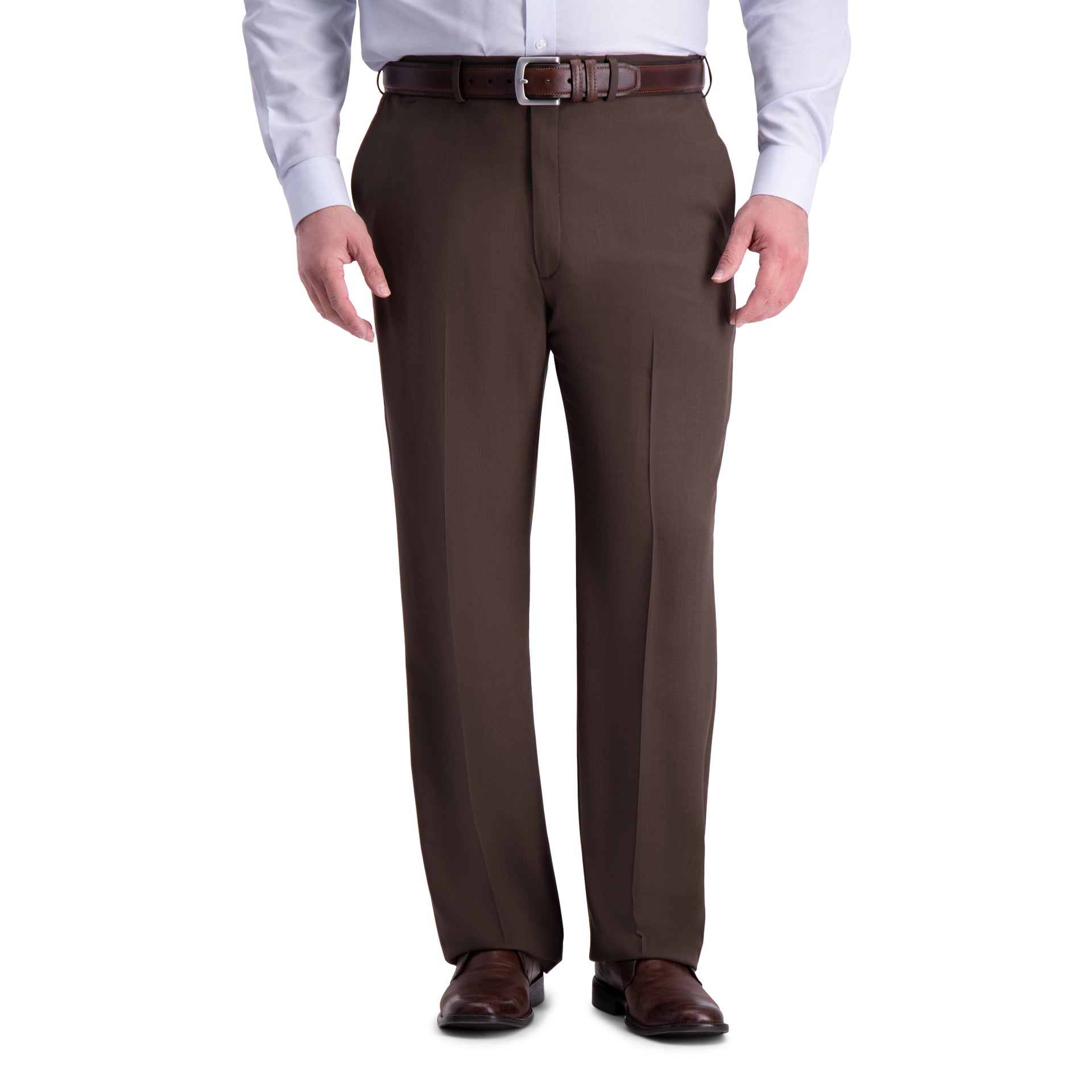 Haggar Big & Tall Premium Comfort Dress Pants, Flat Front in Blue
