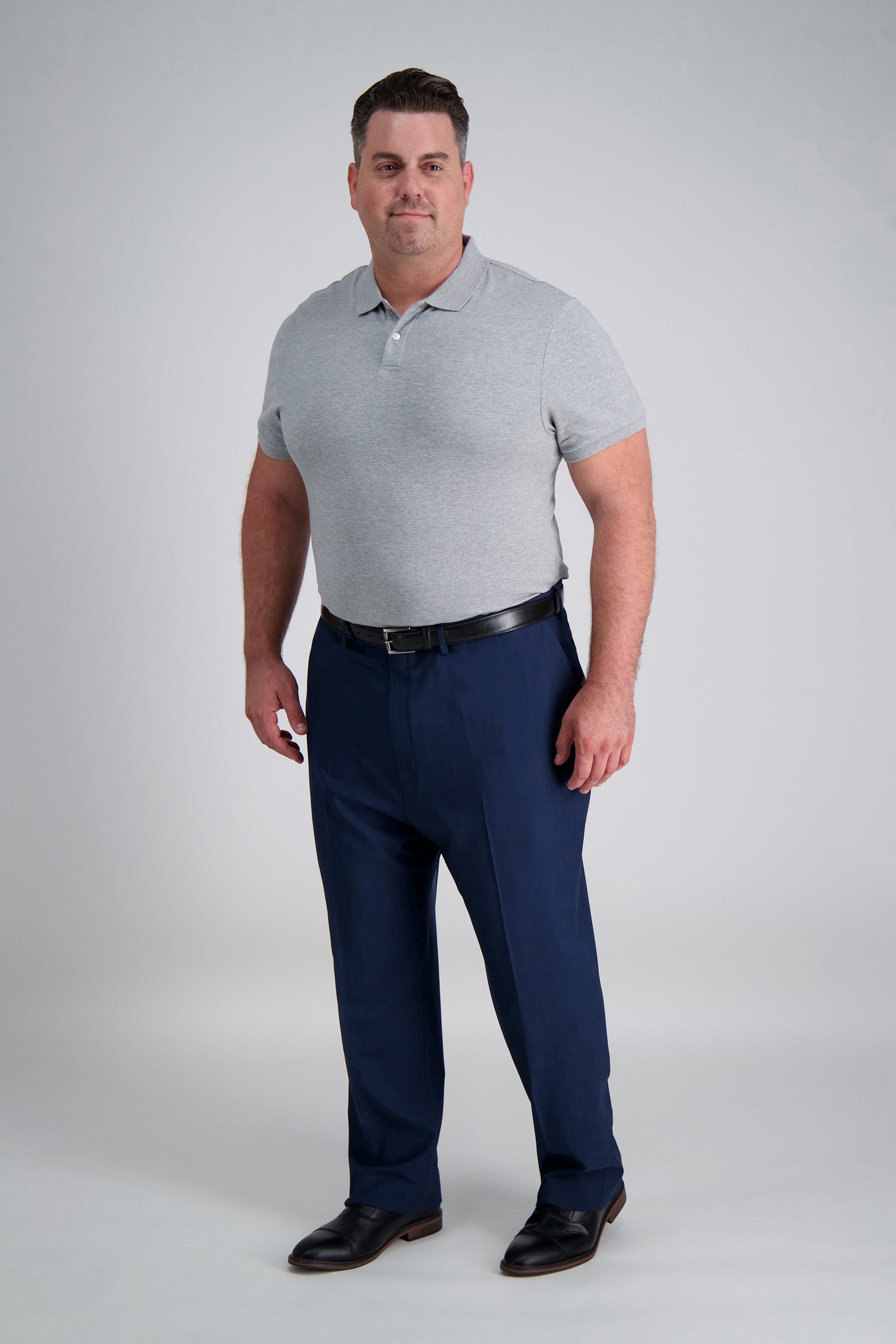 white christmas dresses Haggar Big & Tall Premium Comfort Dress Pants, Flat Front in Blue