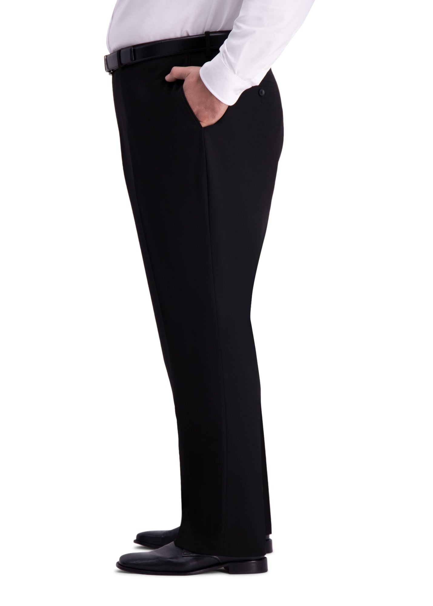 Big & Tall J.M. Haggar 4-Way Stretch Dress Pant - Haggar.com#color_black