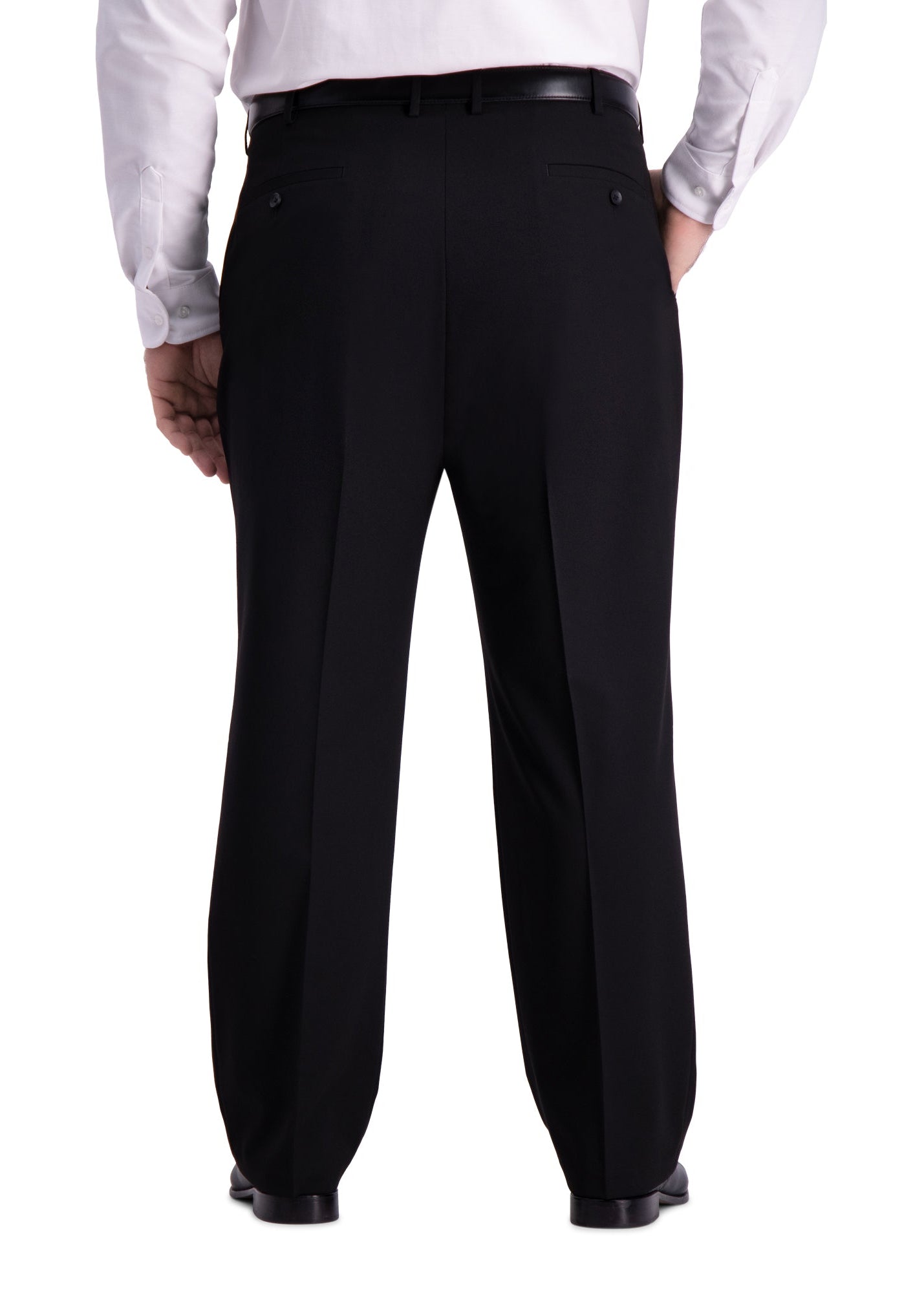 Big & Tall J.M. Haggar 4-Way Stretch Dress Pant - Haggar.com#color_black