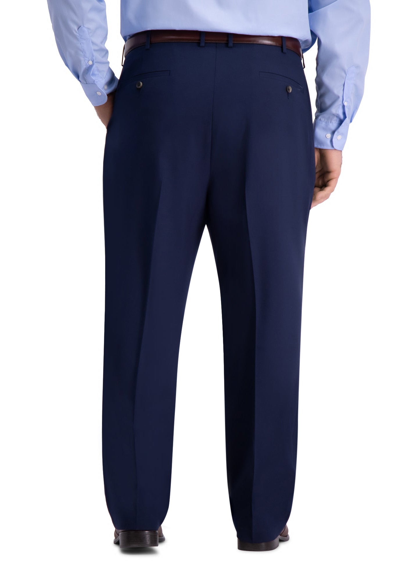 Big & Tall J.M. Haggar 4-Way Stretch Dress Pant - Haggar.com#color_blue
