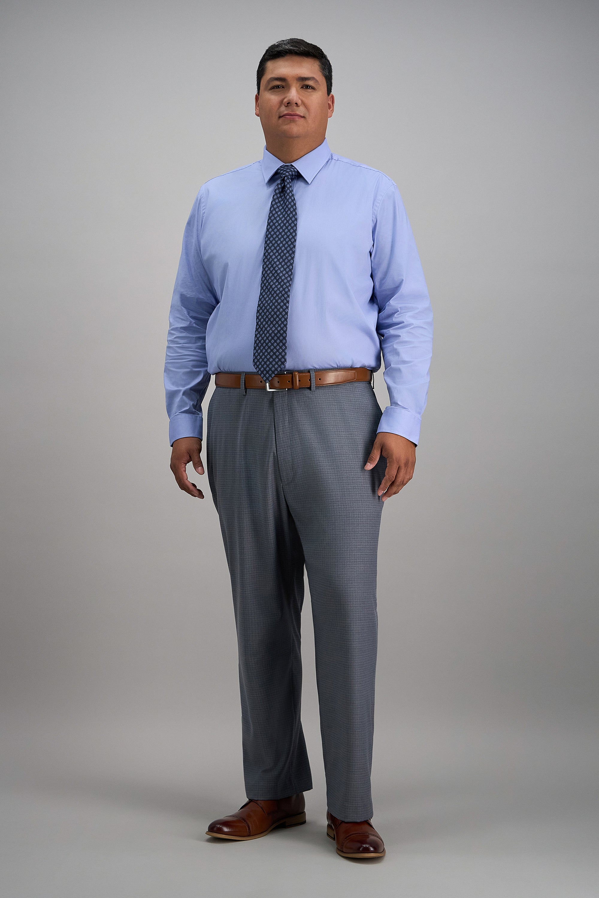 Big & Tall J.M. Haggar Micro Check Dress Pant, , hi-res