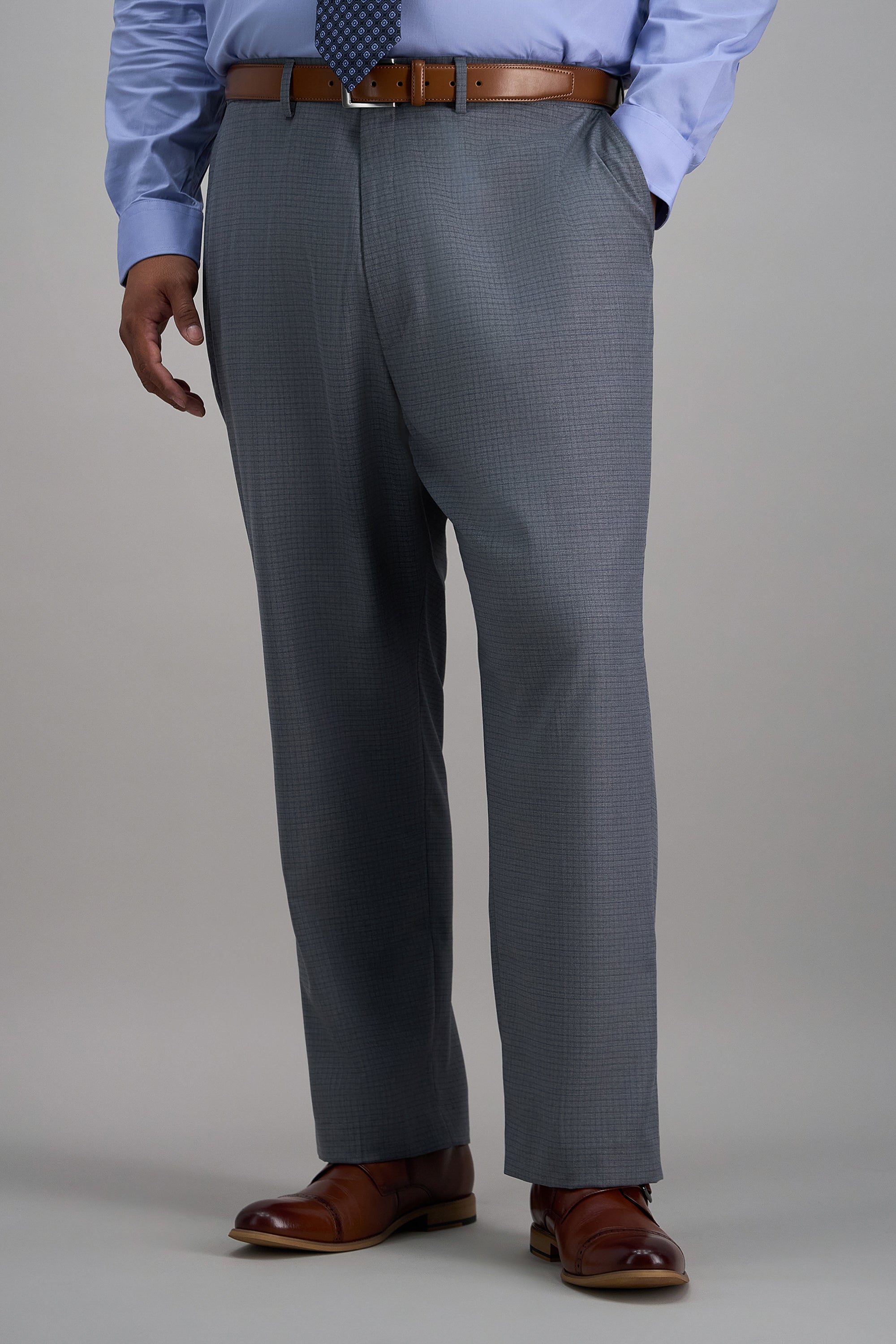 Big & Tall J.M. Haggar Micro Check Dress Pant, , hi-res