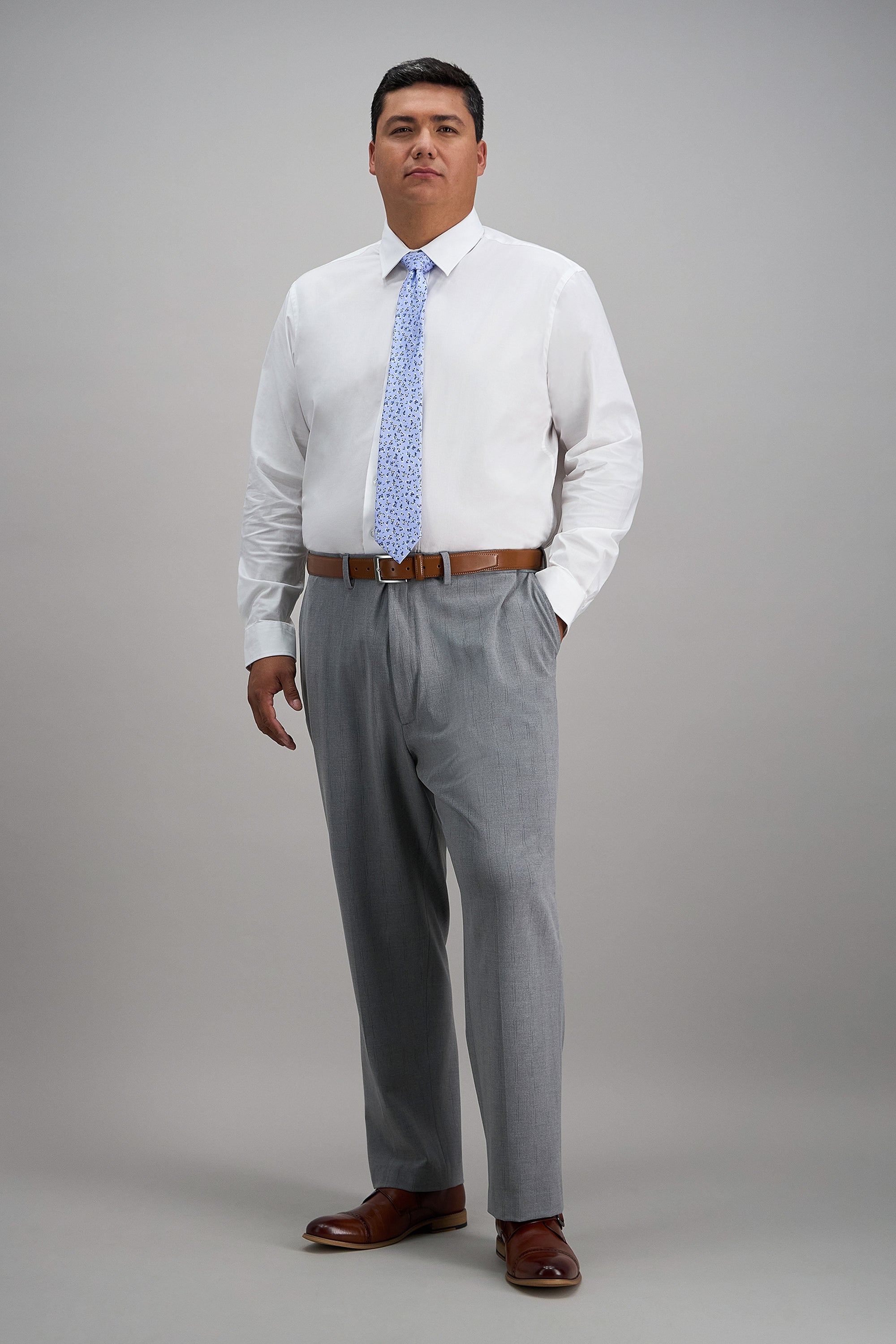 Big & Tall J.M. Haggar Stripe Dress Pant, , hi-res
