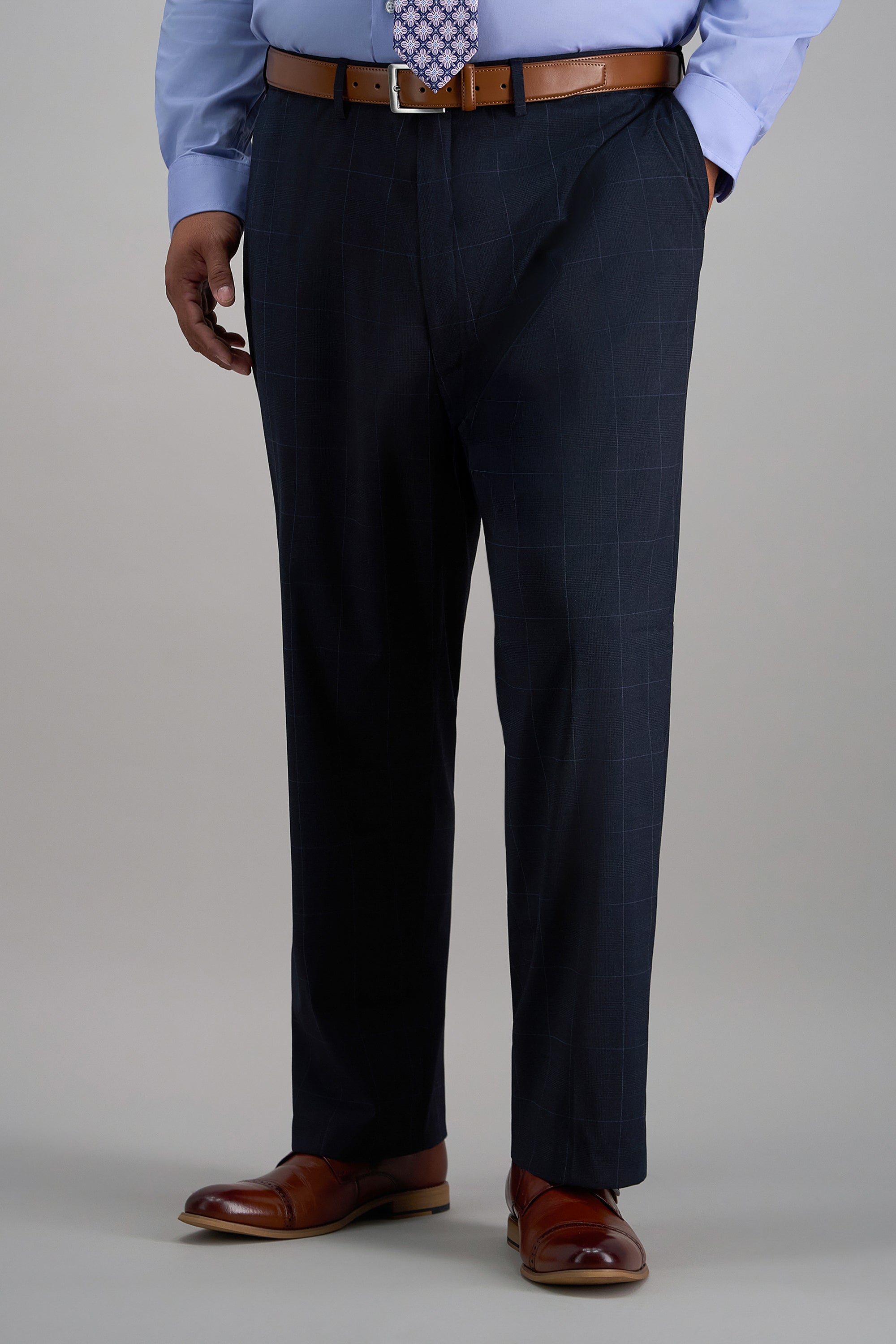 Big & Tall J.M. Haggar Large Plaid Dress Pant, , hi-res