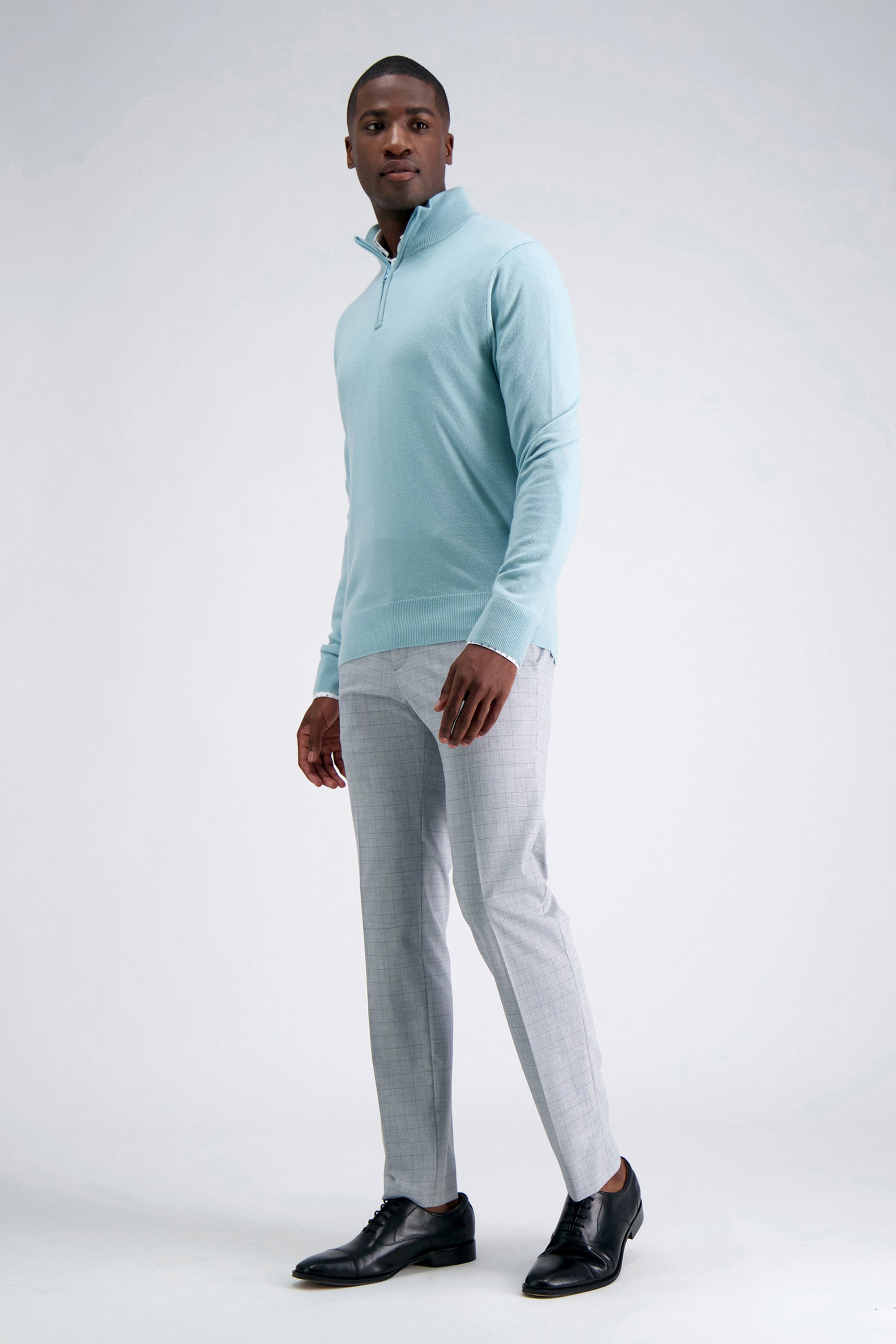 Long Sleeve Zip Sweater, , hi-res