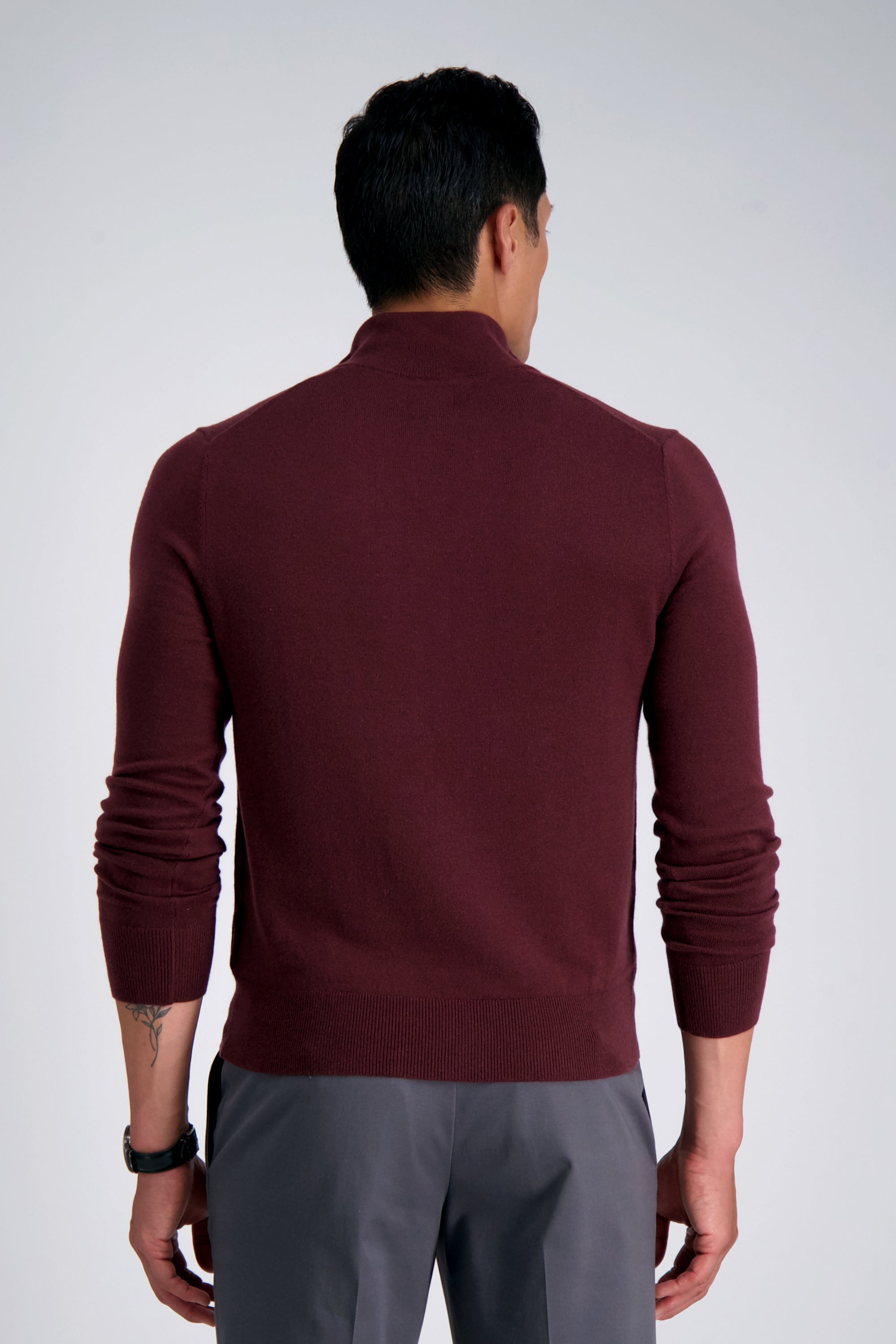 Long Sleeve Zip Sweater, , hi-res