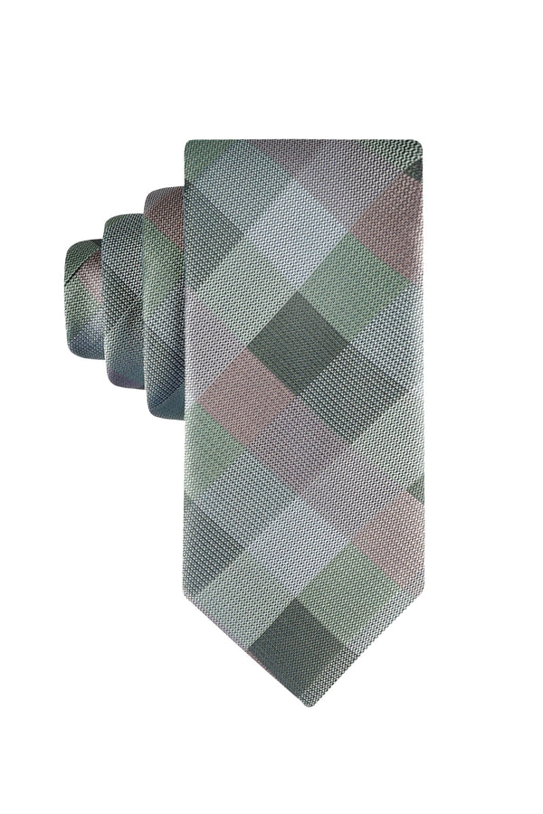Tillie Buffalo Check Tie, , hi-res#color_taupe