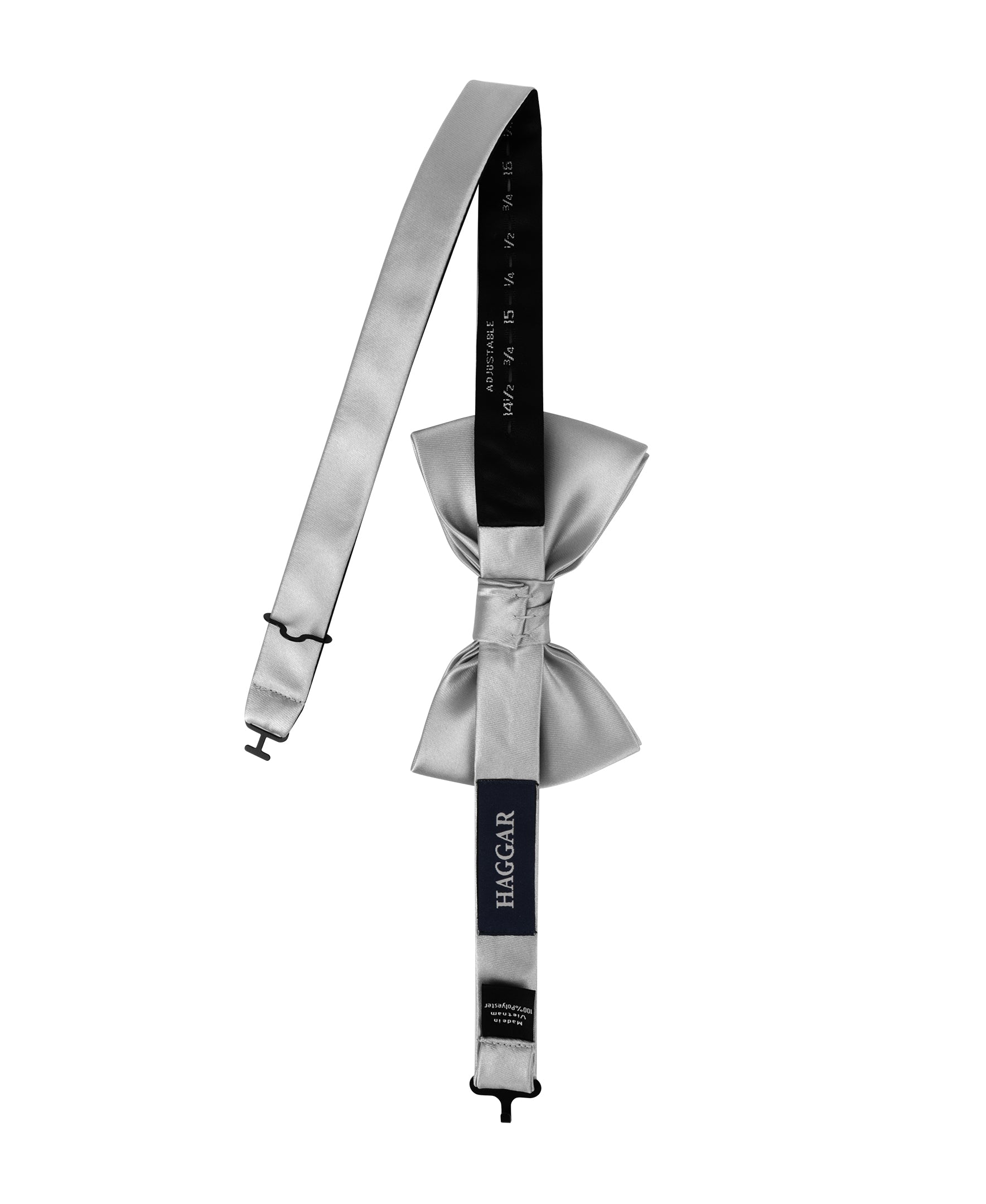 Satin Solid Bowtie - Haggar.com#color_graphite