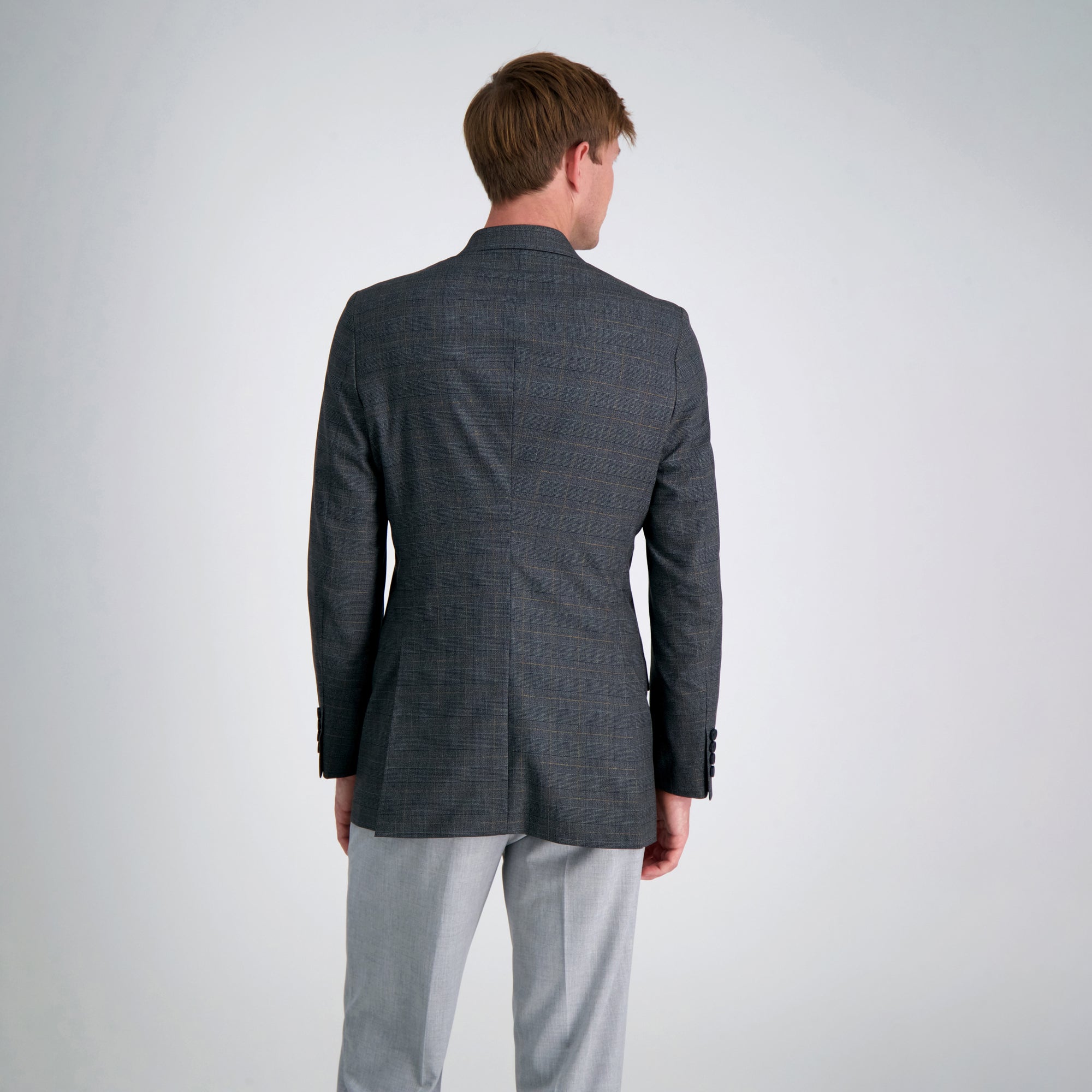J.M. Haggar Textured Glen Plaid Sport Coat, , hi-res
