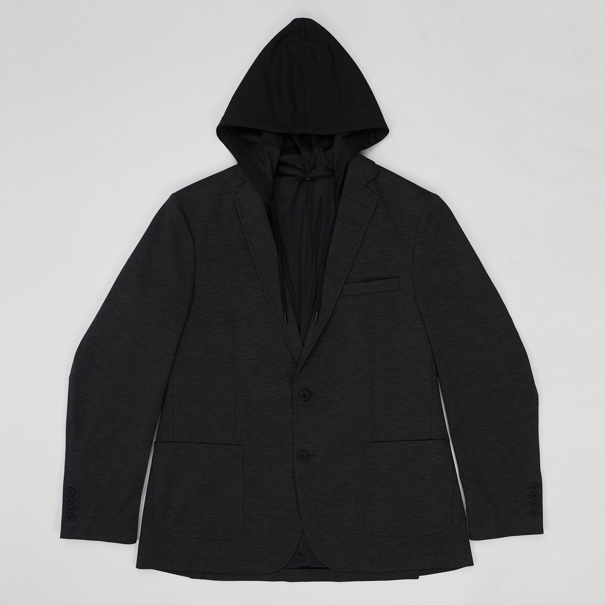 Haggar® Smart Wash® Hoodie Sport Coat - Haggar.com#color_charcoal heather