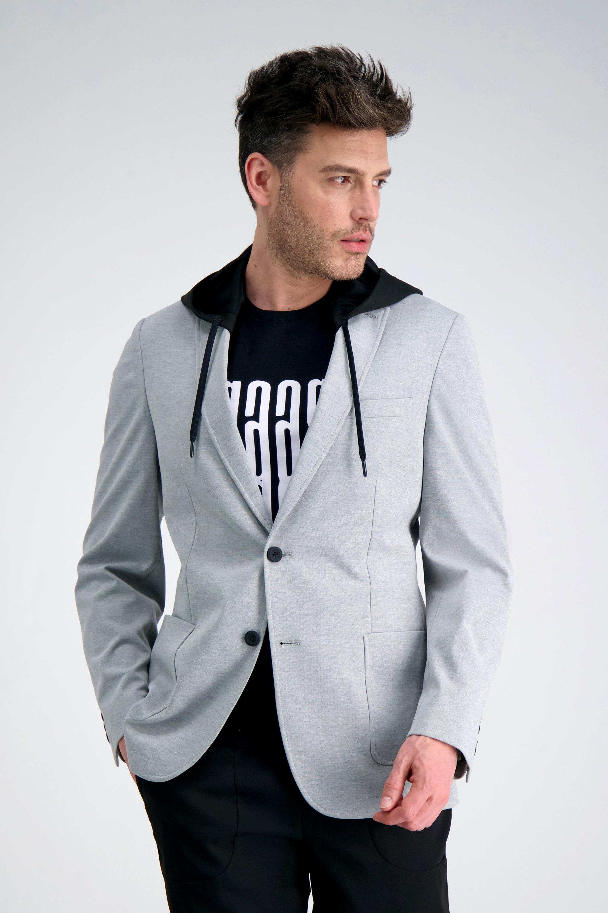 Haggar® Smart Wash® Hoodie Sport Coat - Haggar.com#color_light grey