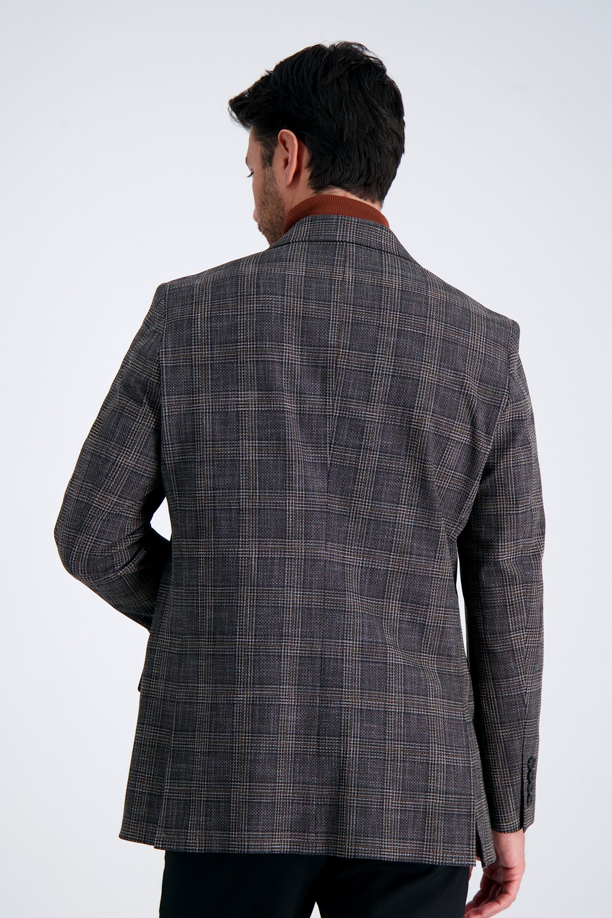 J.M. Haggar Slub Glen Plaid Sport Coat, , hi-res