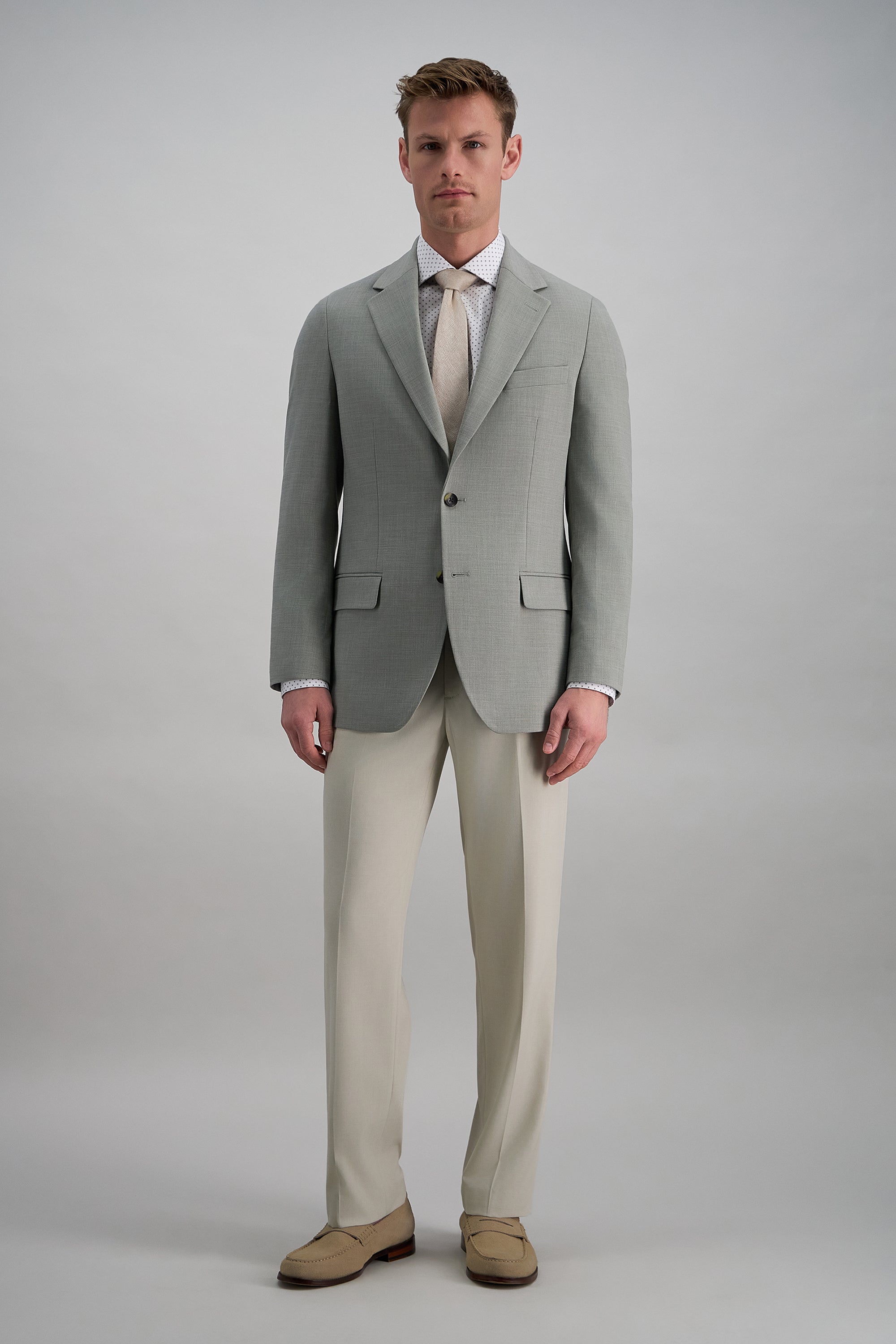 J.M. Haggar™ Premium Stretch Glen Plaid Sport Coat -  color_sage#color_sage