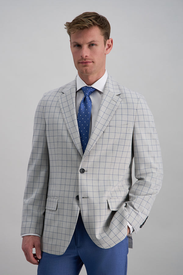 J.M. Haggar™ Premium Stretch Windowpane Sport Coat - Haggar.com#color_monument