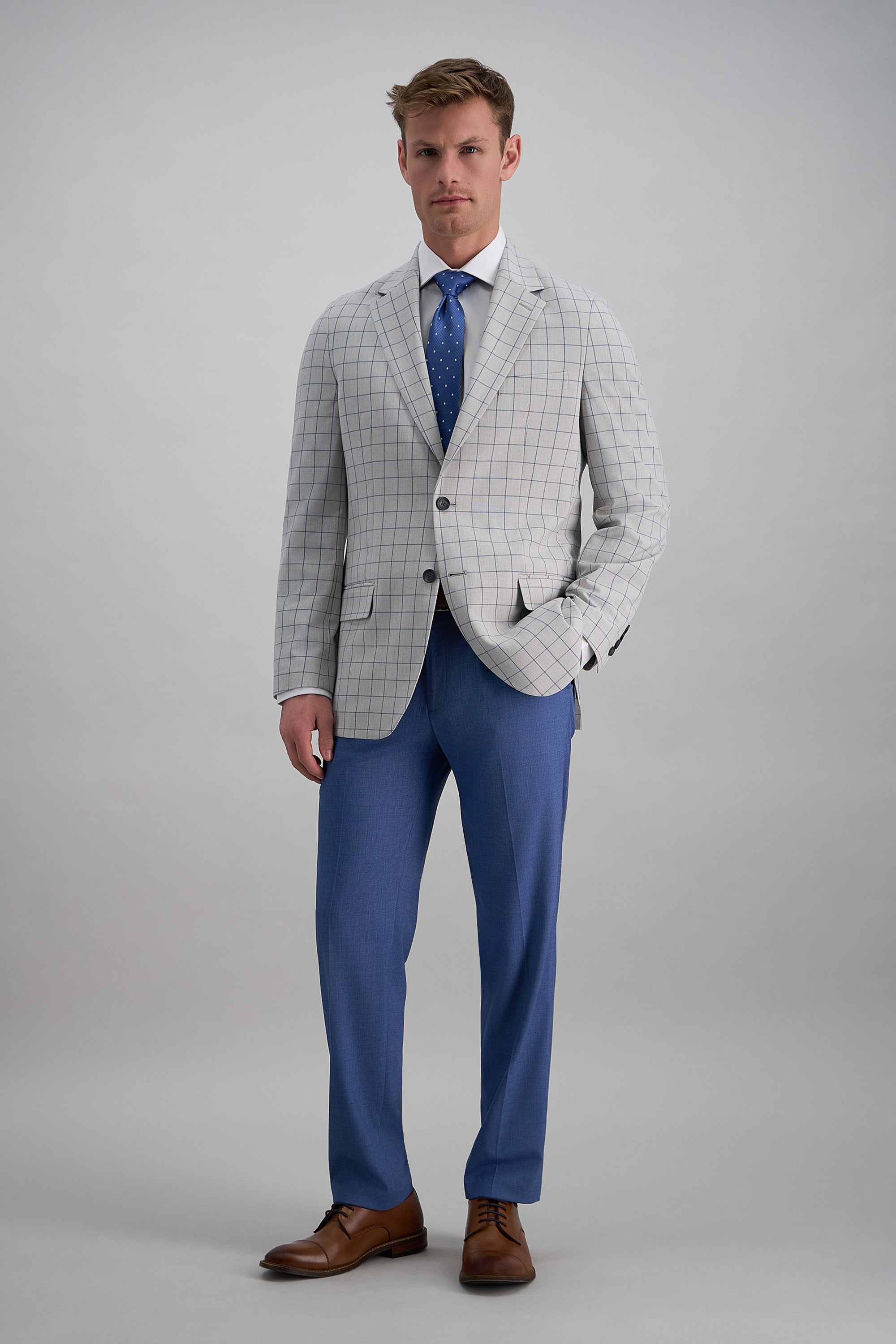 J.M. Haggar™ Premium Stretch Windowpane Sport Coat - Haggar.com#color_monument
