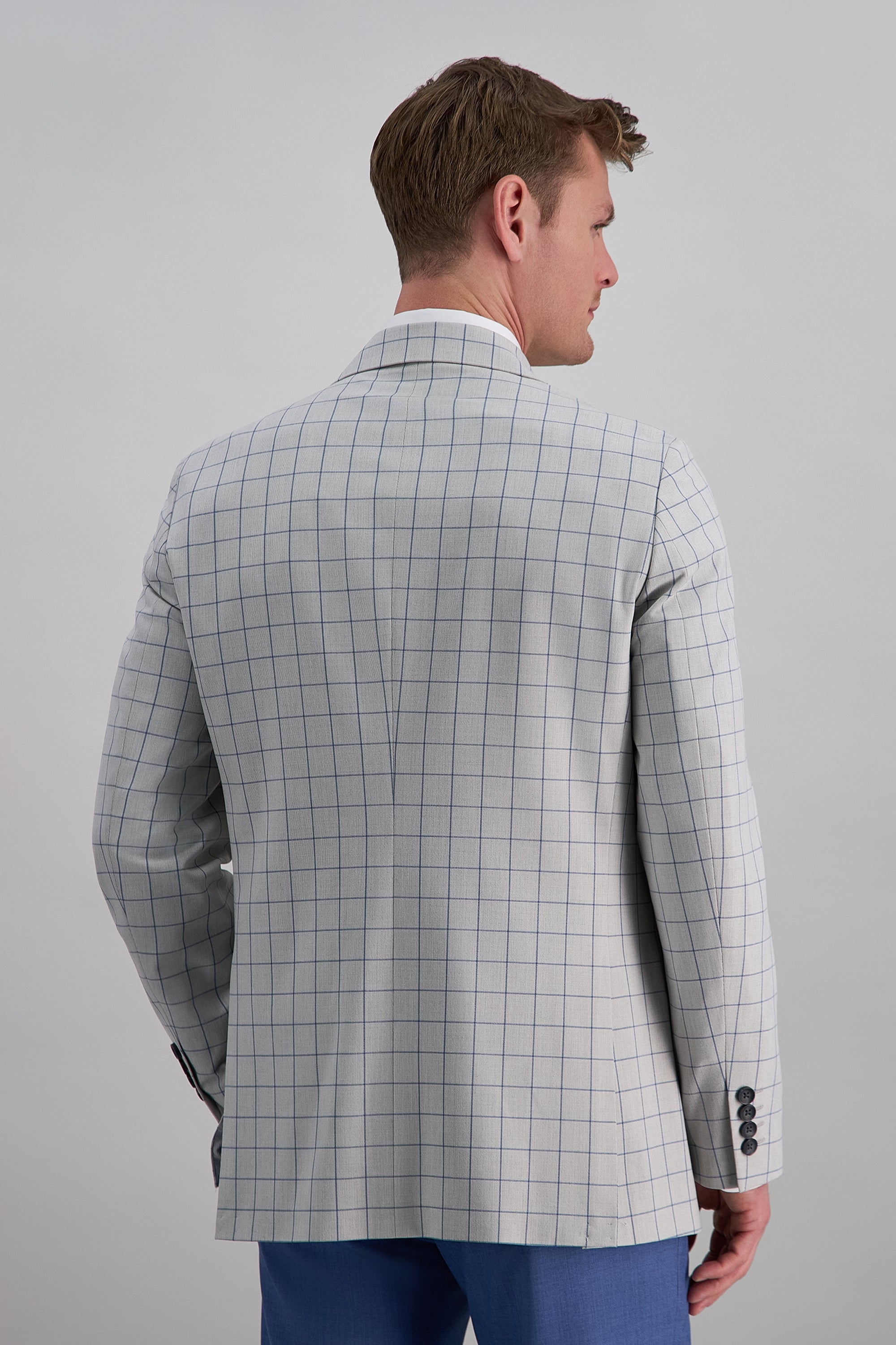 J.M. Haggar™ Premium Stretch Windowpane Sport Coat - Haggar.com#color_monument