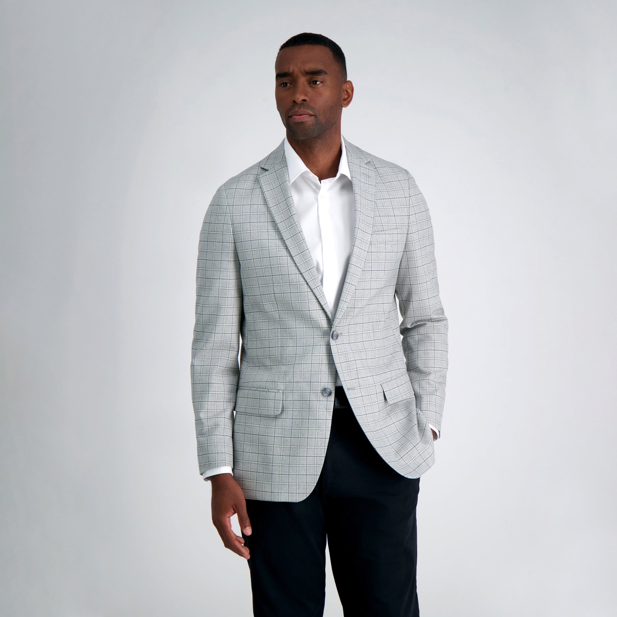 J.M. Haggar Premium Heather Grid Sport Coat, , hi-res