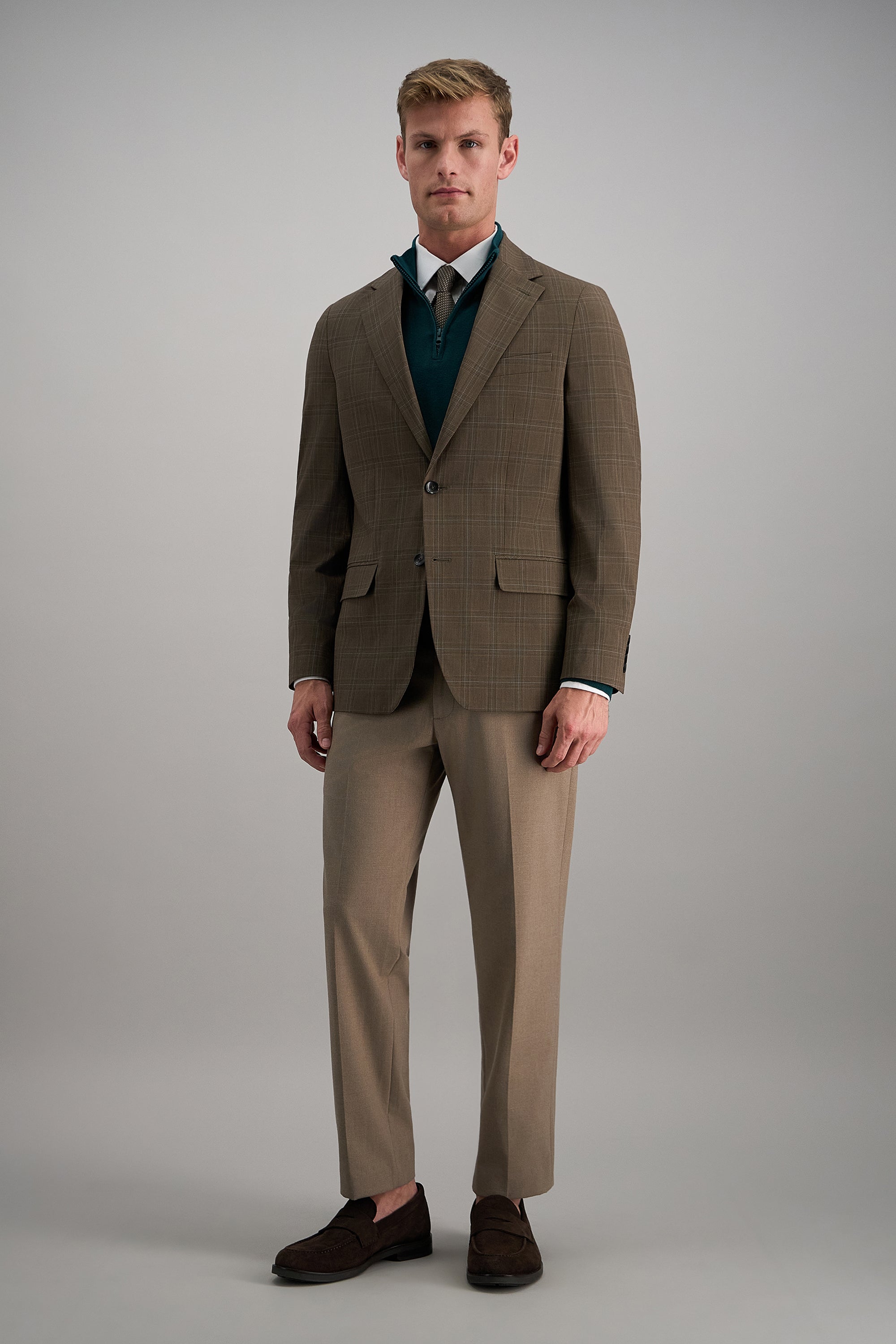 J.M Haggar Plaid Windowpane Sport Coat, , hi-res