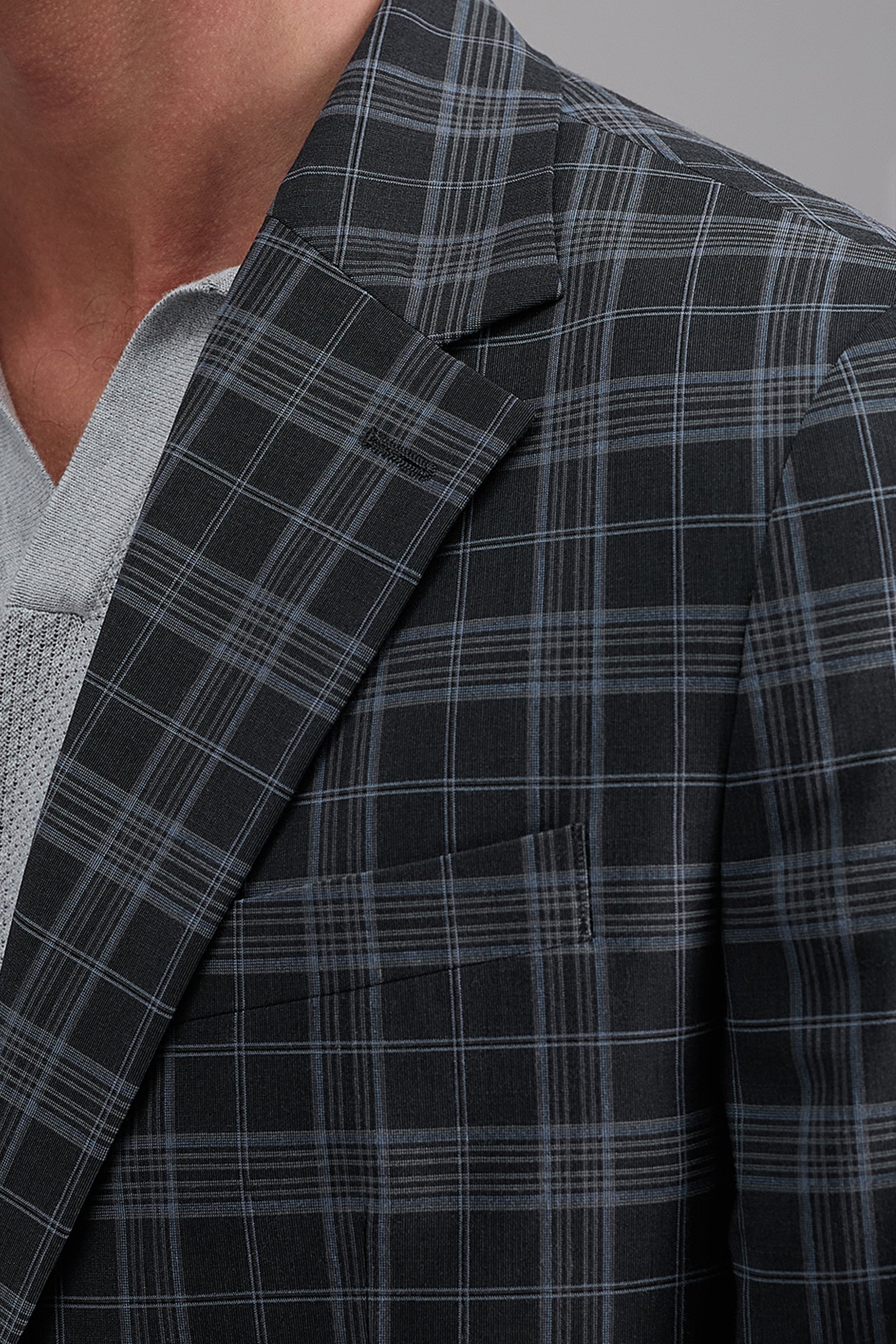 J.M Haggar Large Plaid Sport Coat, , hi-res