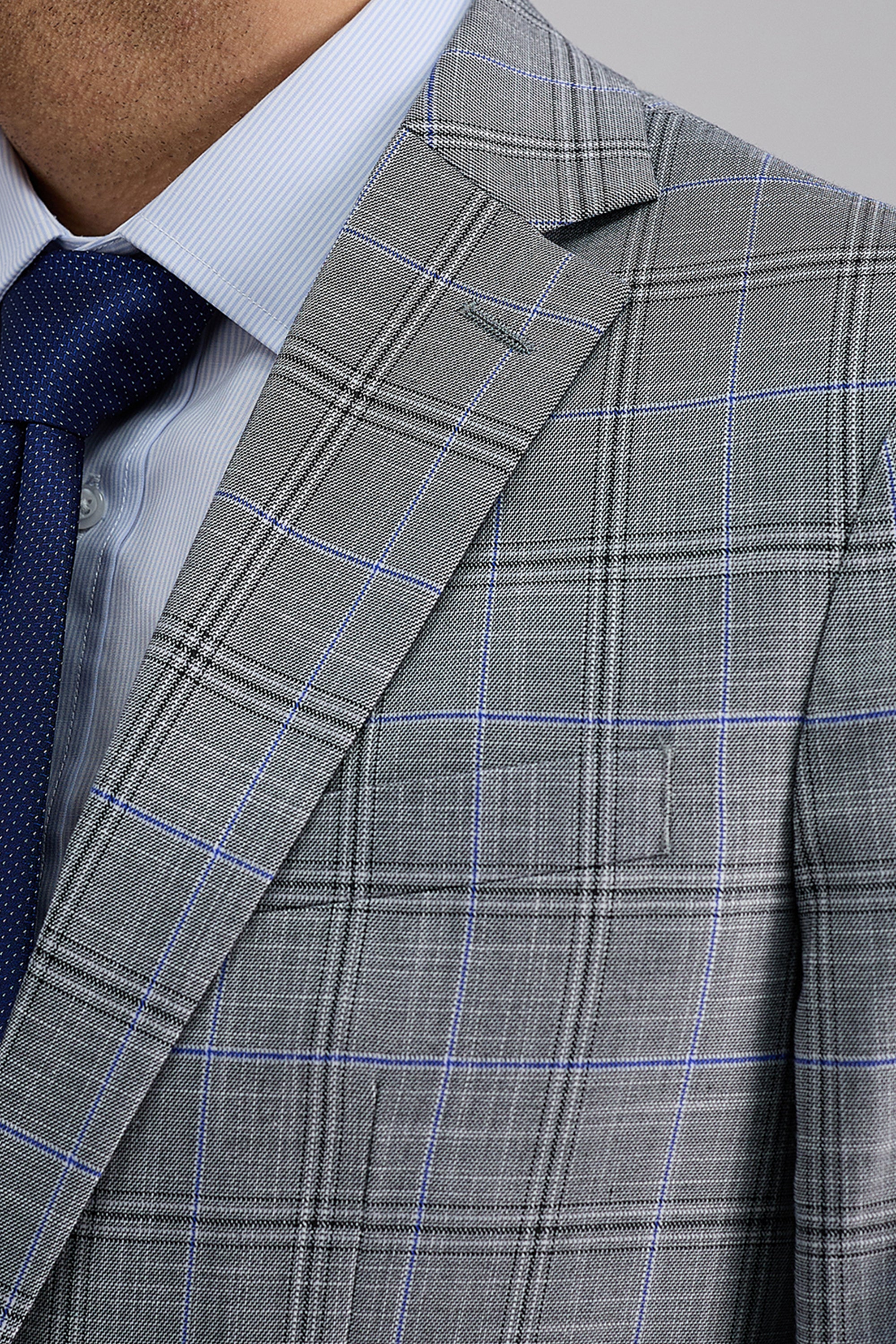 J.M. Haggar Large Plaid Windowpane Sport Coat