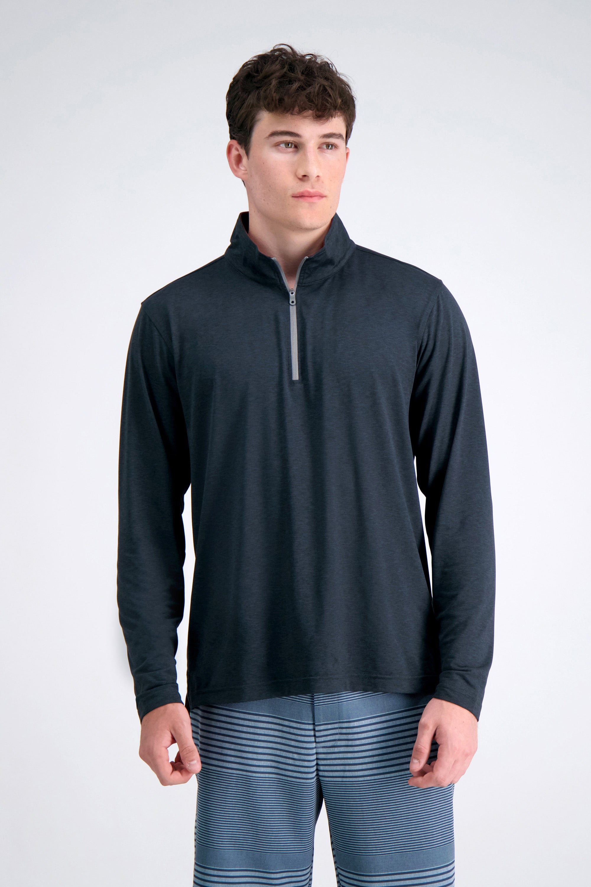 トップス hagym The Active Series™ Quarter Zip Heather Jersey | Haggar.com