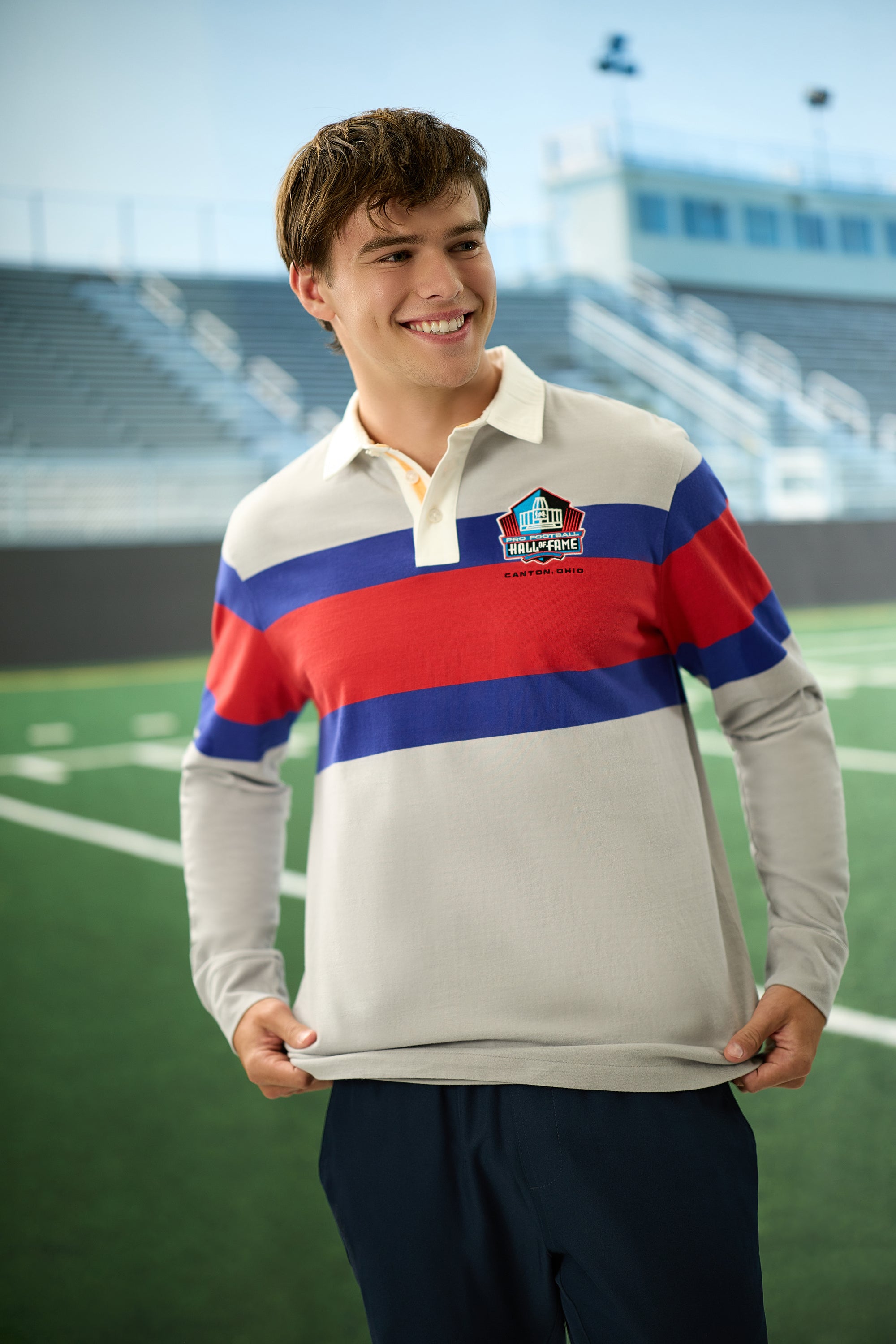 Pro Football Hall of Fame X Haggar - Vintage Wash Rugby Polo