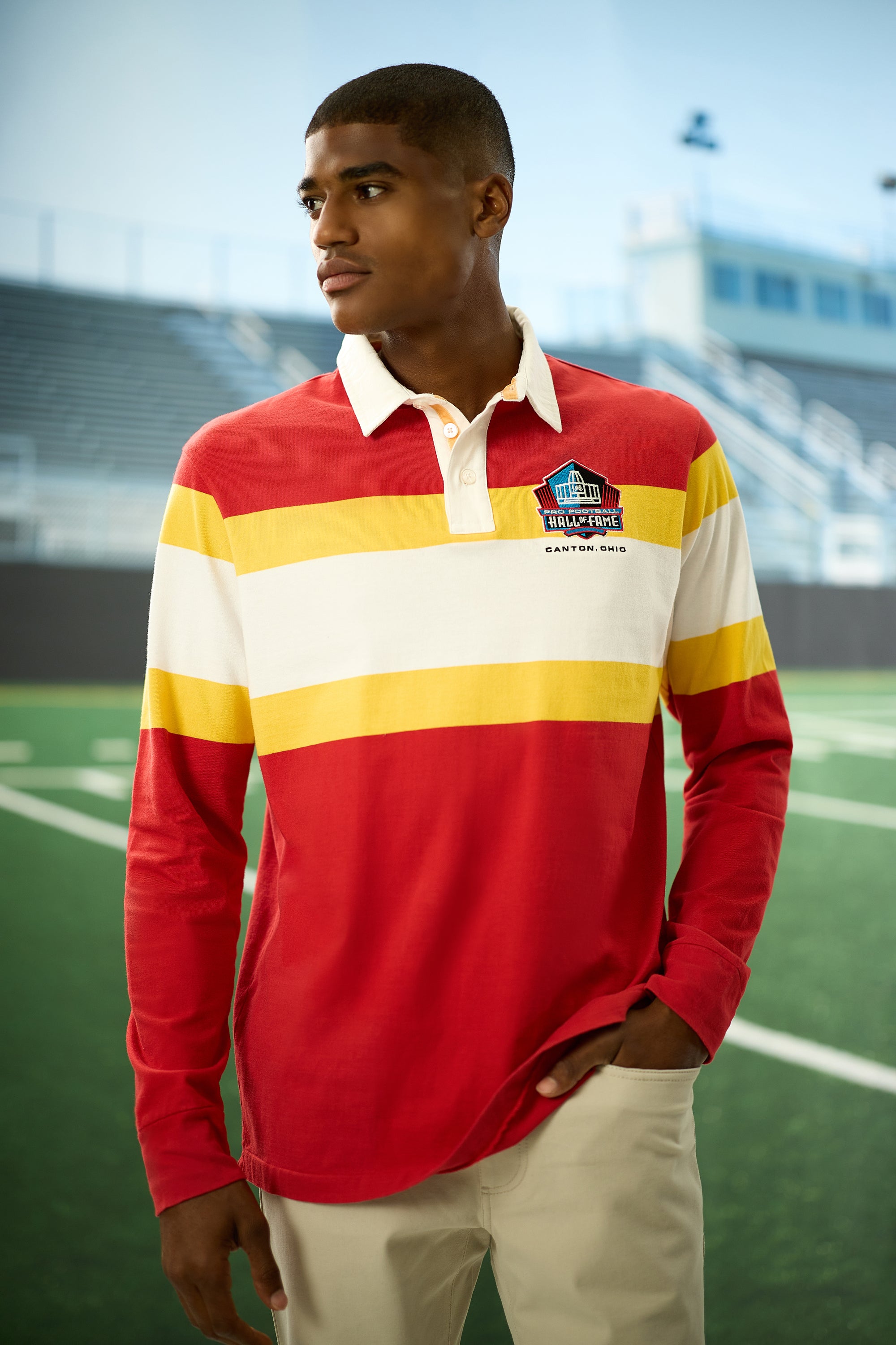 Pro Football Hall of Fame X Haggar - Vintage Wash Rugby Polo