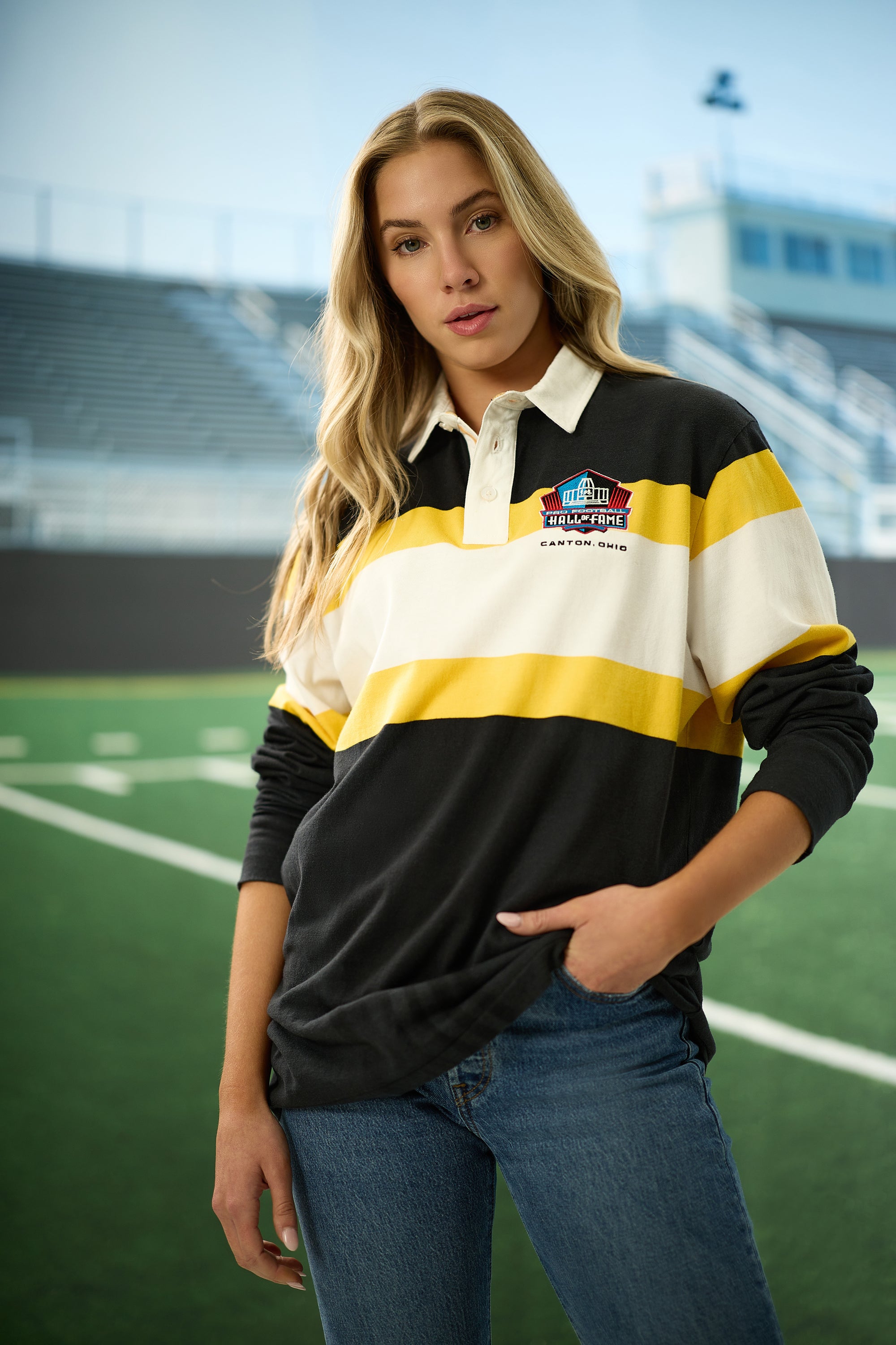 Pro Football Hall of Fame X Haggar - Vintage Wash Rugby Polo