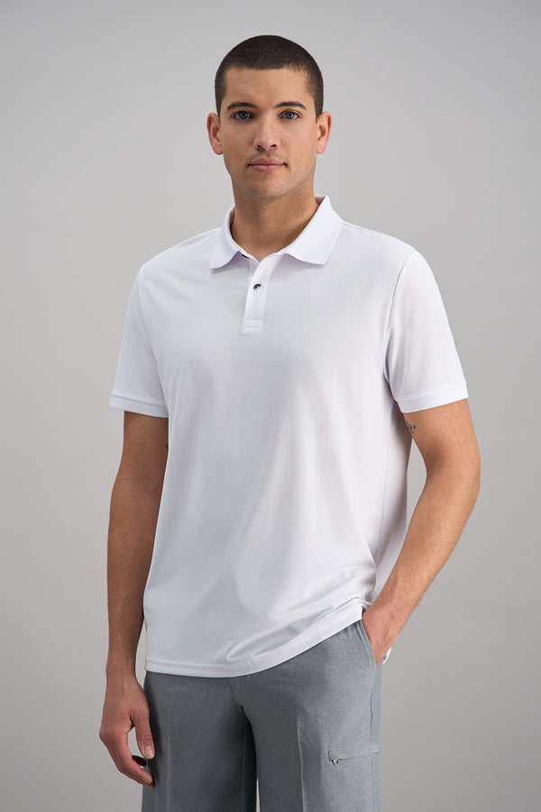 Short Sleeve Pique Polo - Haggar.com#color_white