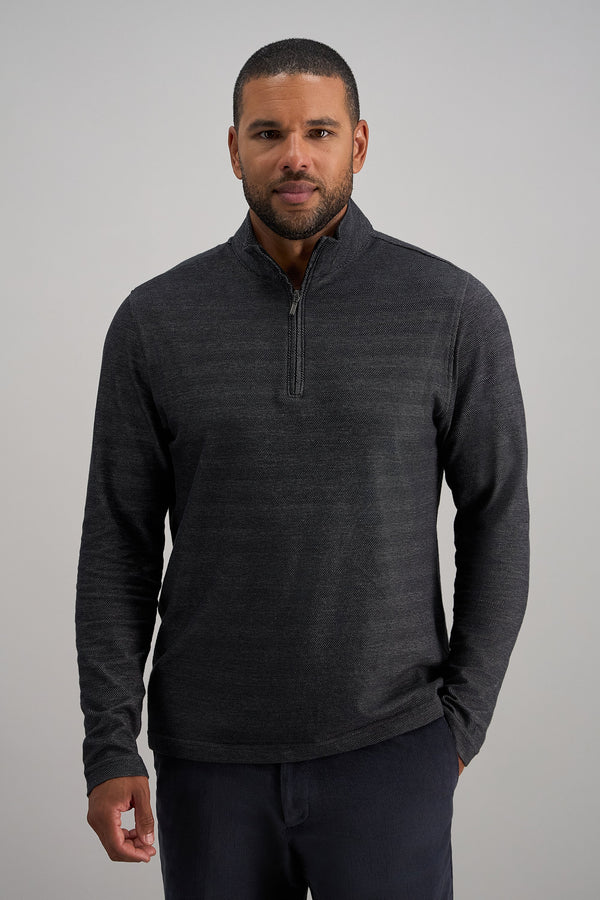 Long Sleeve Quarter Zip, , hi-res#color_black