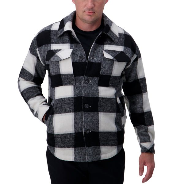 Supersoft Plaid Shacket, , hi-res#color_black