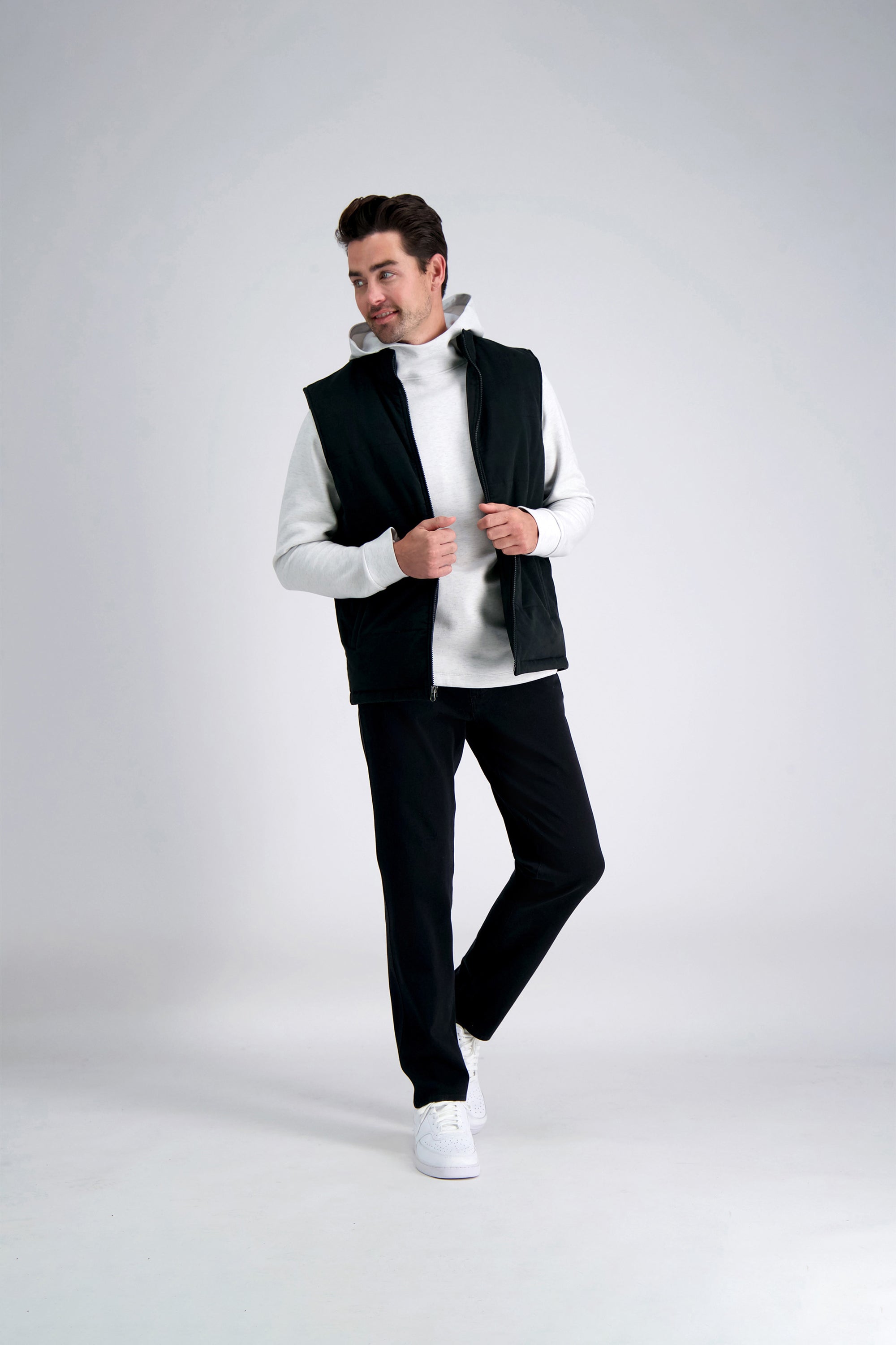 Puffer Vest - Moleskin, , hi-res#color_black