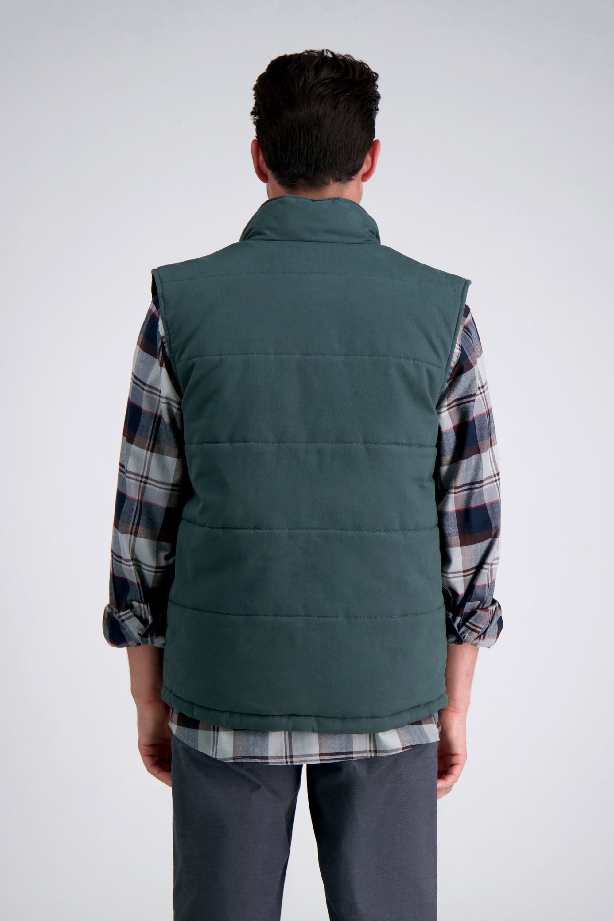Puffer Vest - Moleskin, , hi-res#color_dark green