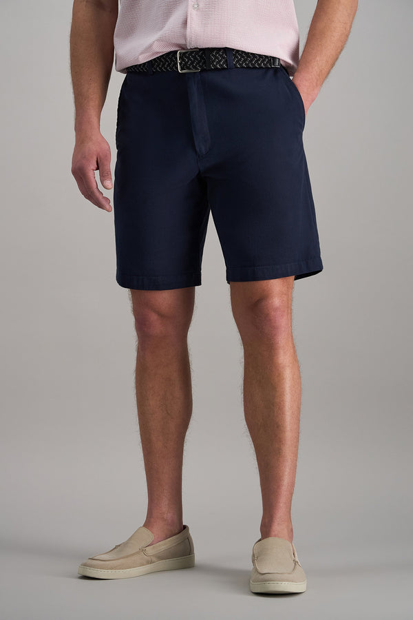 haggar dress shorts Mens Tan HAGGAR Adjustable Waistband Flat Front Dress Shorts 32