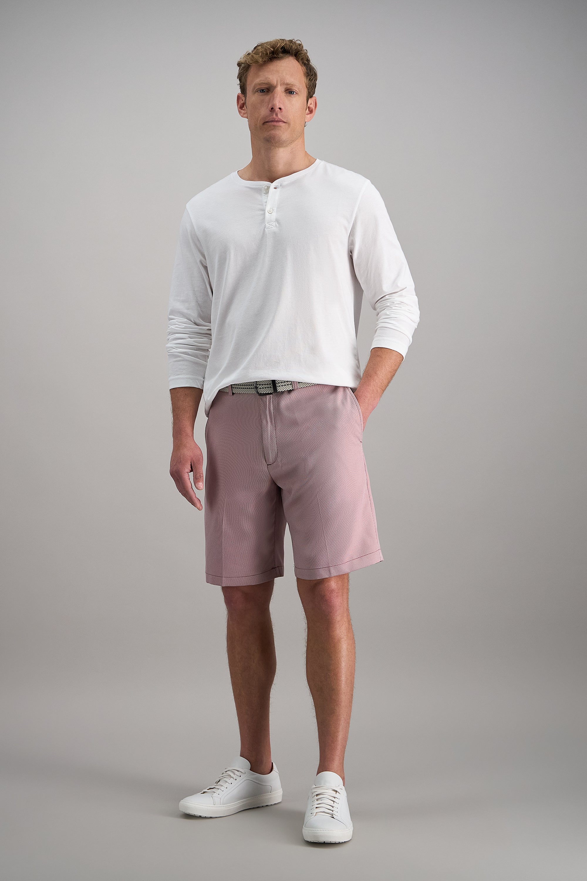 Cool 18® Pro Oxford Shortㅤ - Haggar.com#color_red