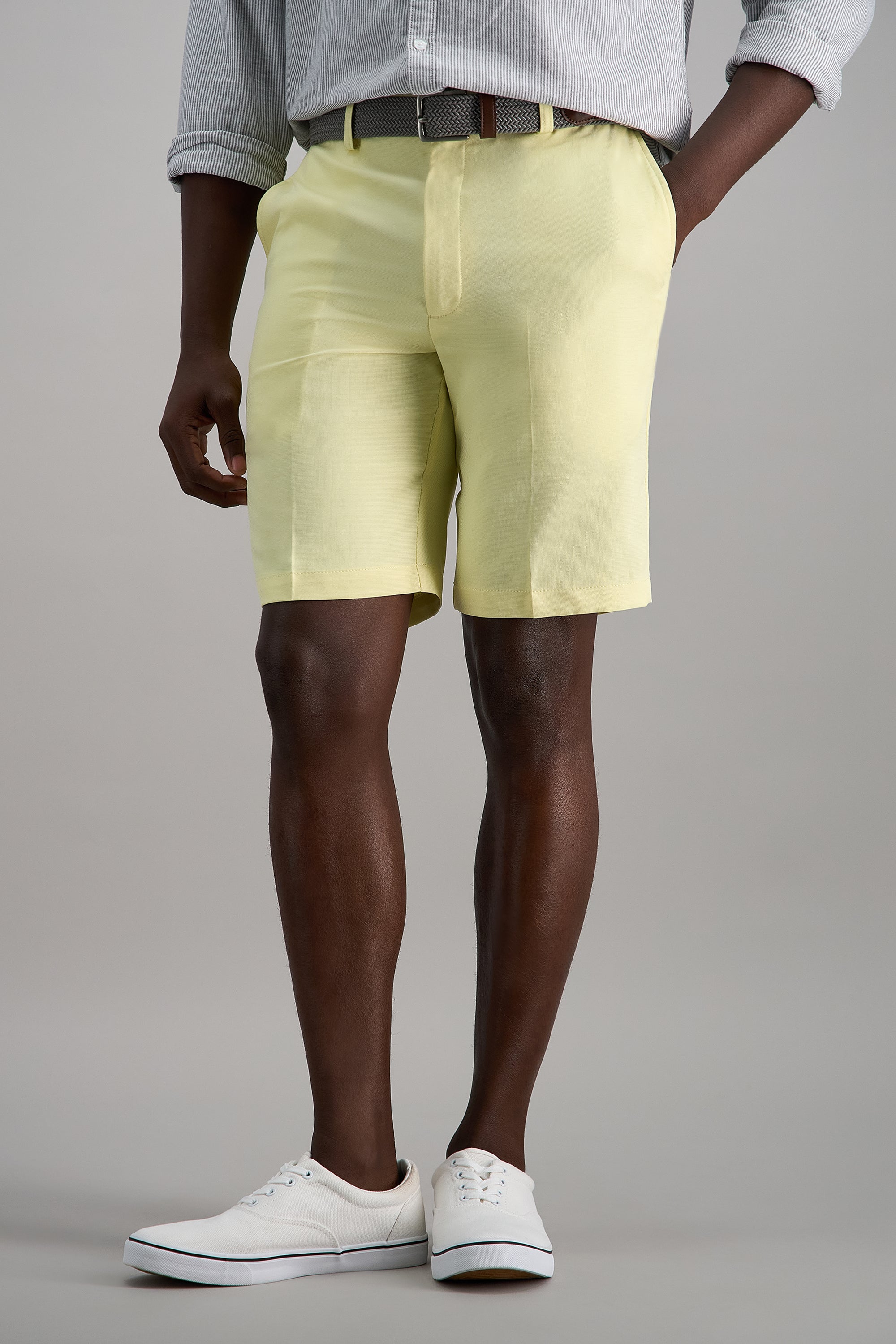 Cool 18® Pro Oxford Shortㅤ - Haggar.com#color_light yellow