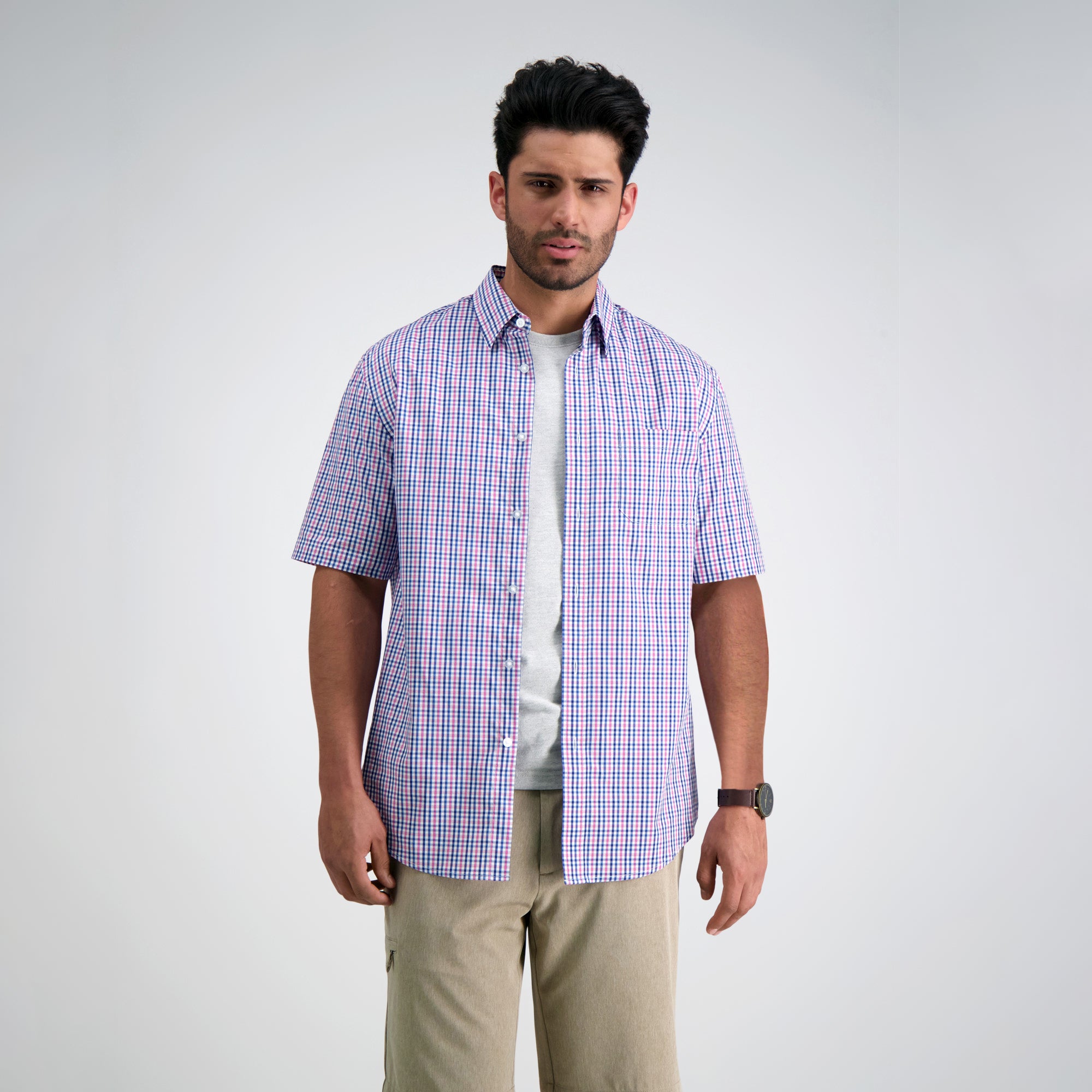 Woven Button Down Shirt - Multi Gingham, , hi-res