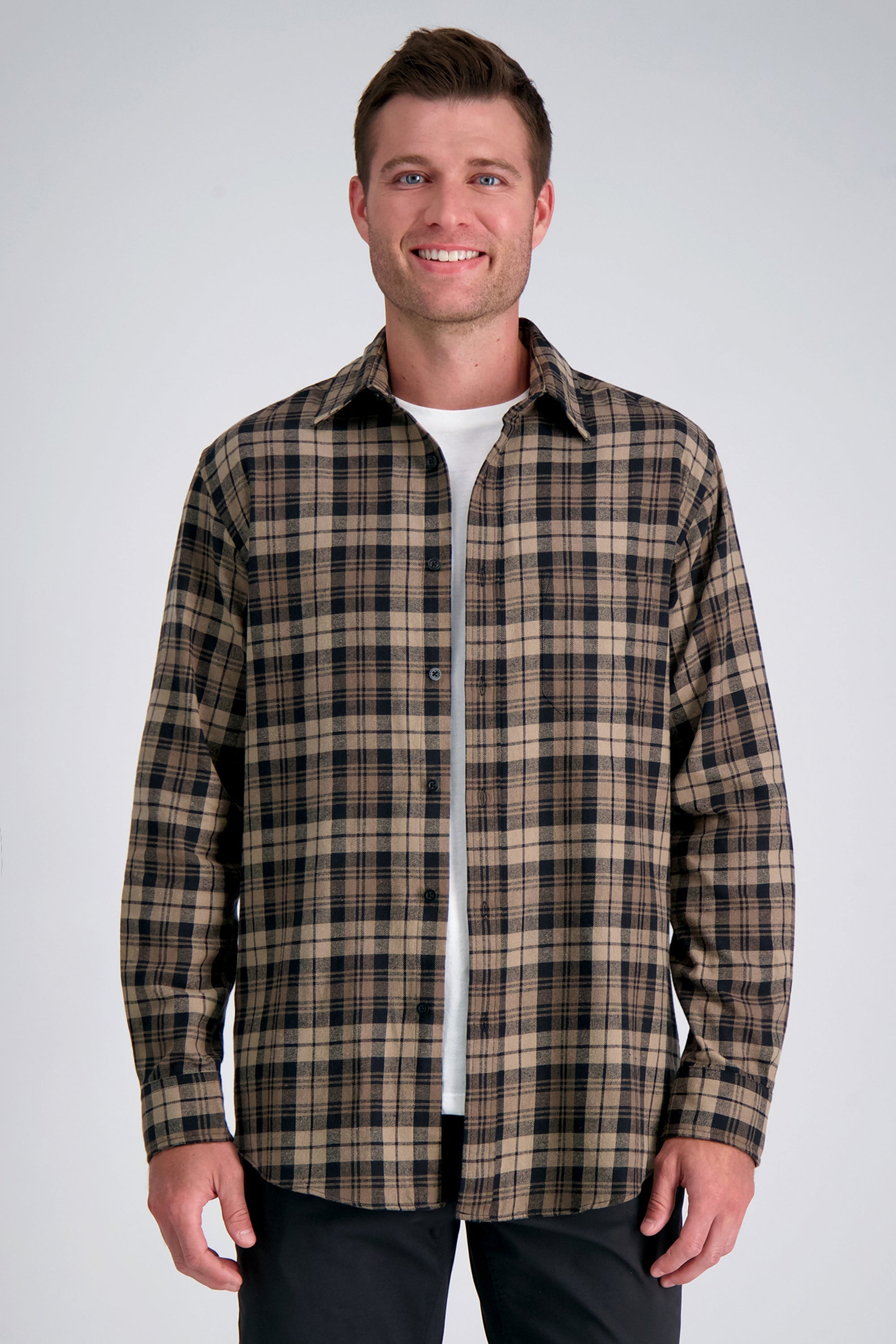 Long Sleeve Flannel Plaid Shirt