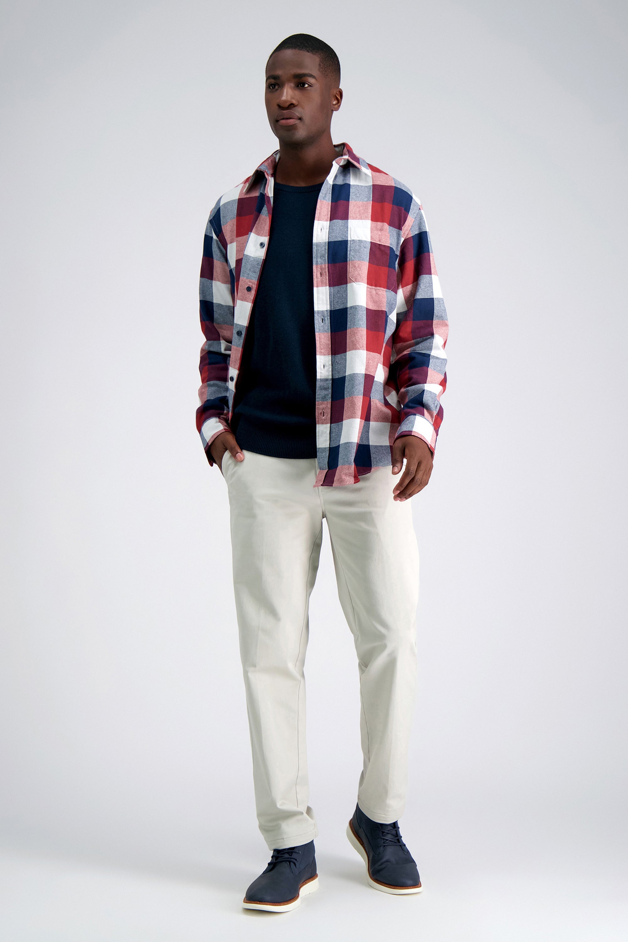 Long Sleeve Flannel Shirt, , hi-res