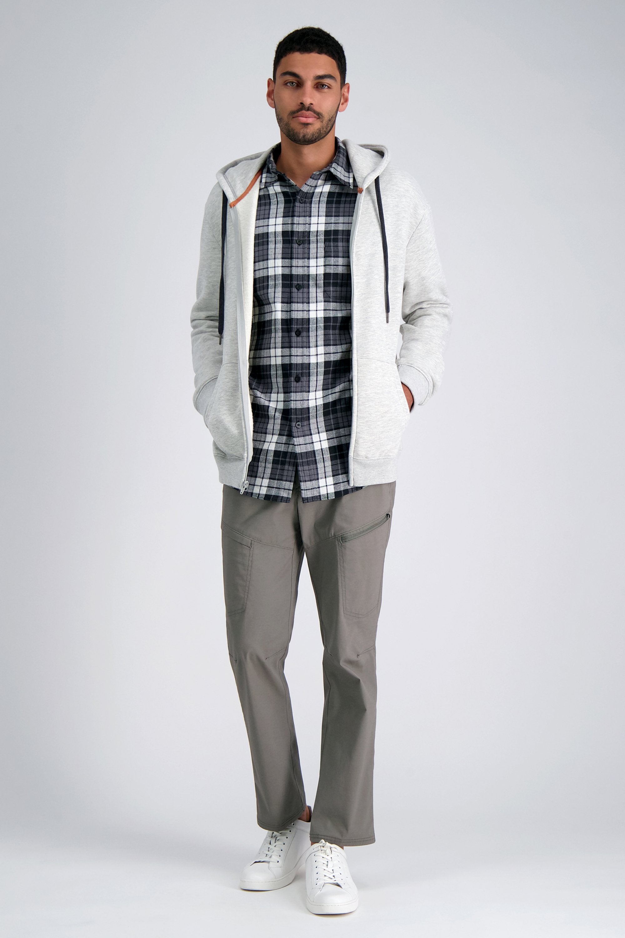 Long Sleeve Flannel Plaid Shirt, , hi-res