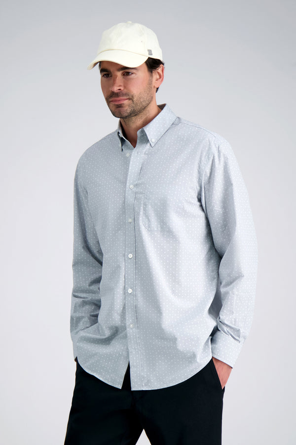 Long Sleeve Poplin Shirt, , hi-res#color_light grey