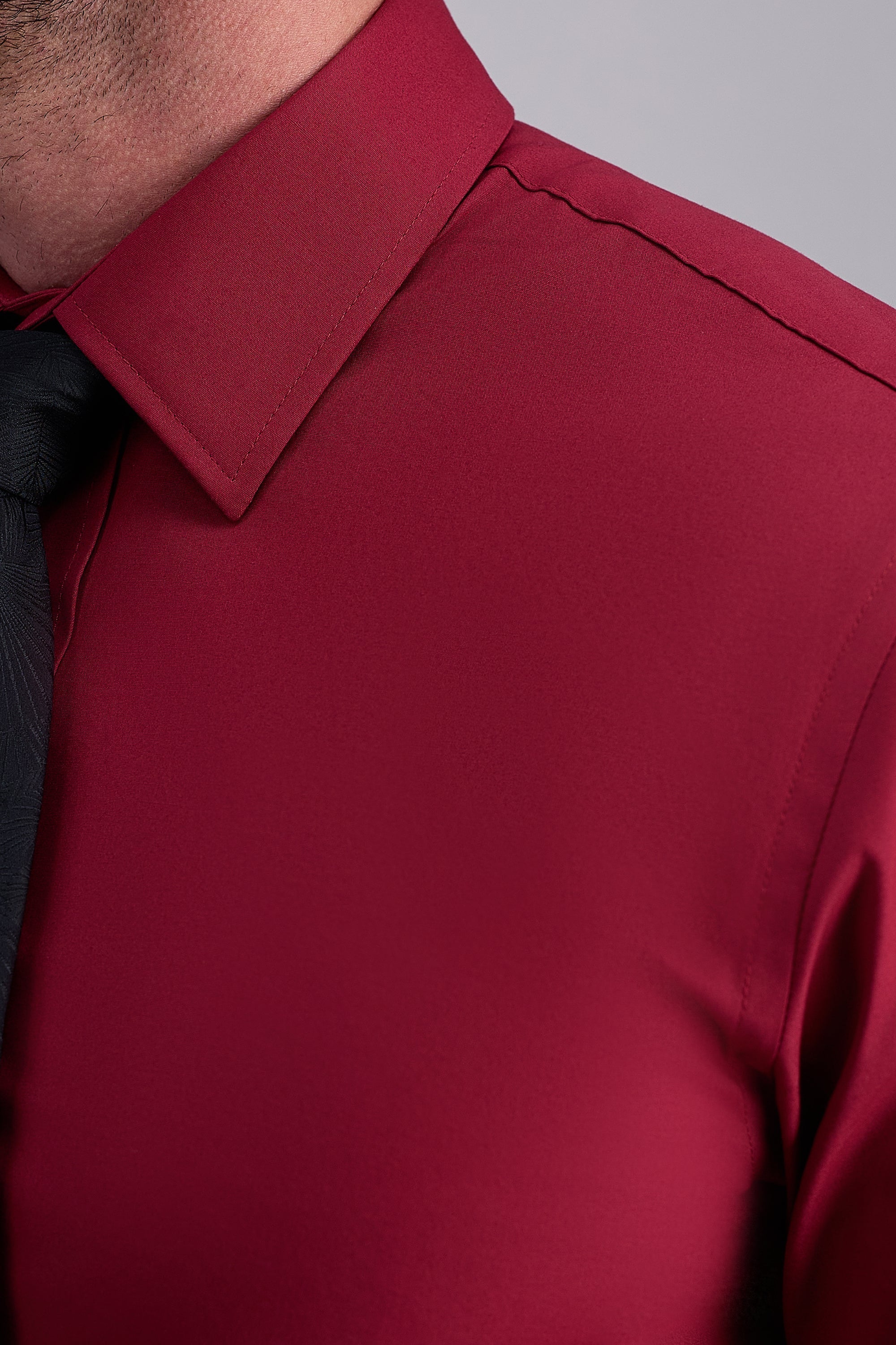 Premium Comfort Dress Shirt - Dark Red - Haggar.com