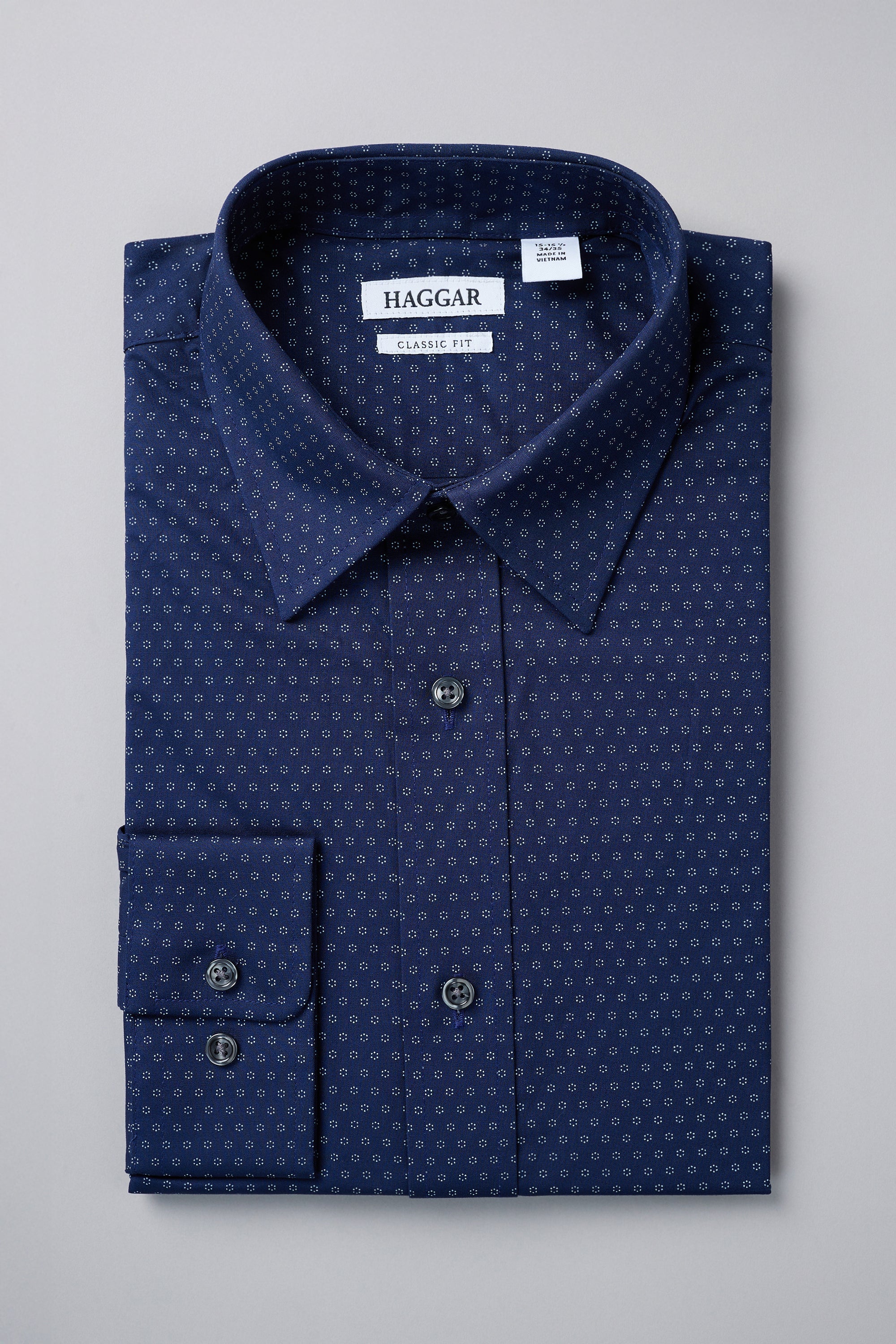 Premium Comfort Dress Shirt - Indigo - Haggar.com