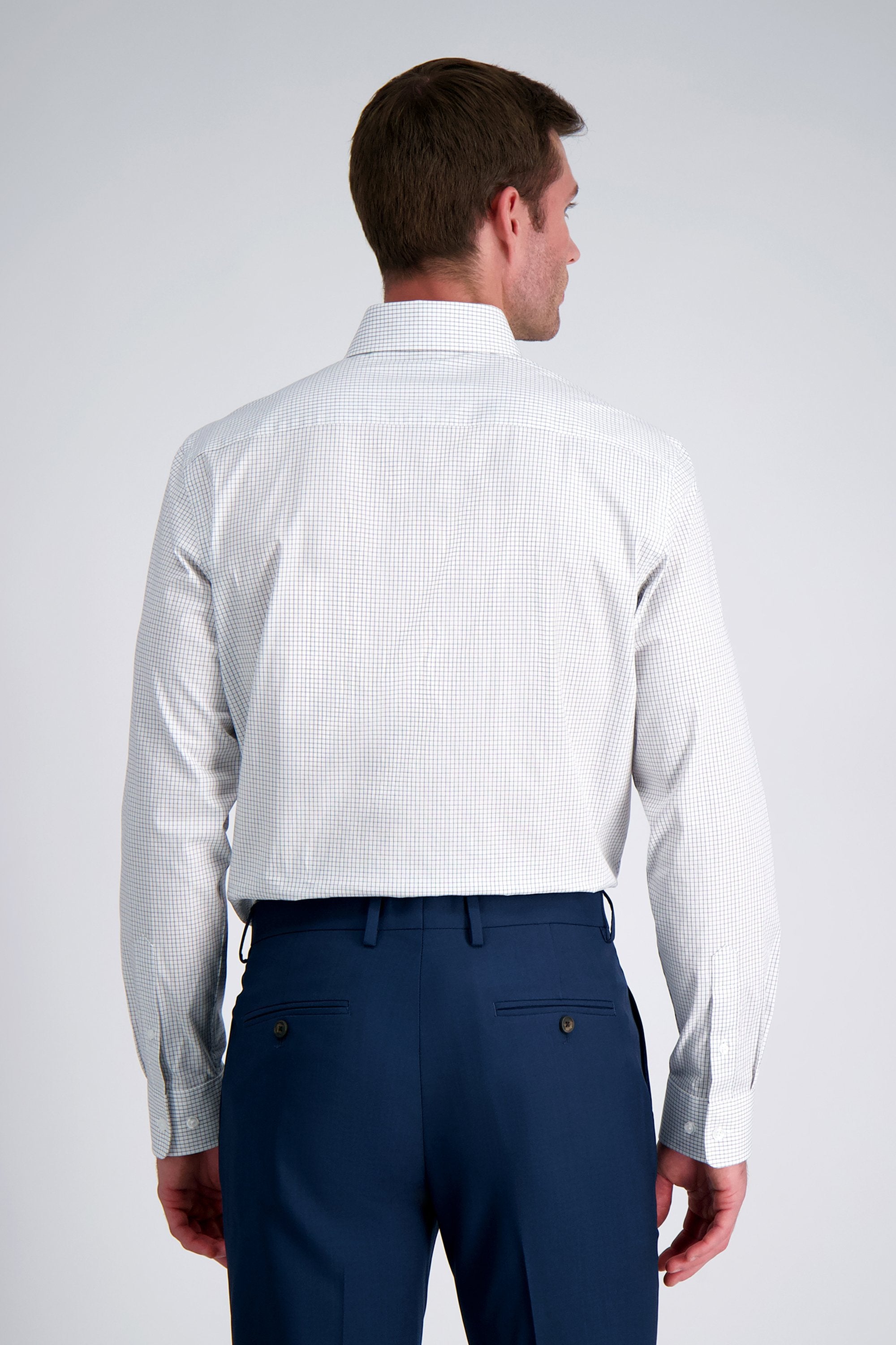 Premium Comfort Dress Shirt - White Check, , hi-res